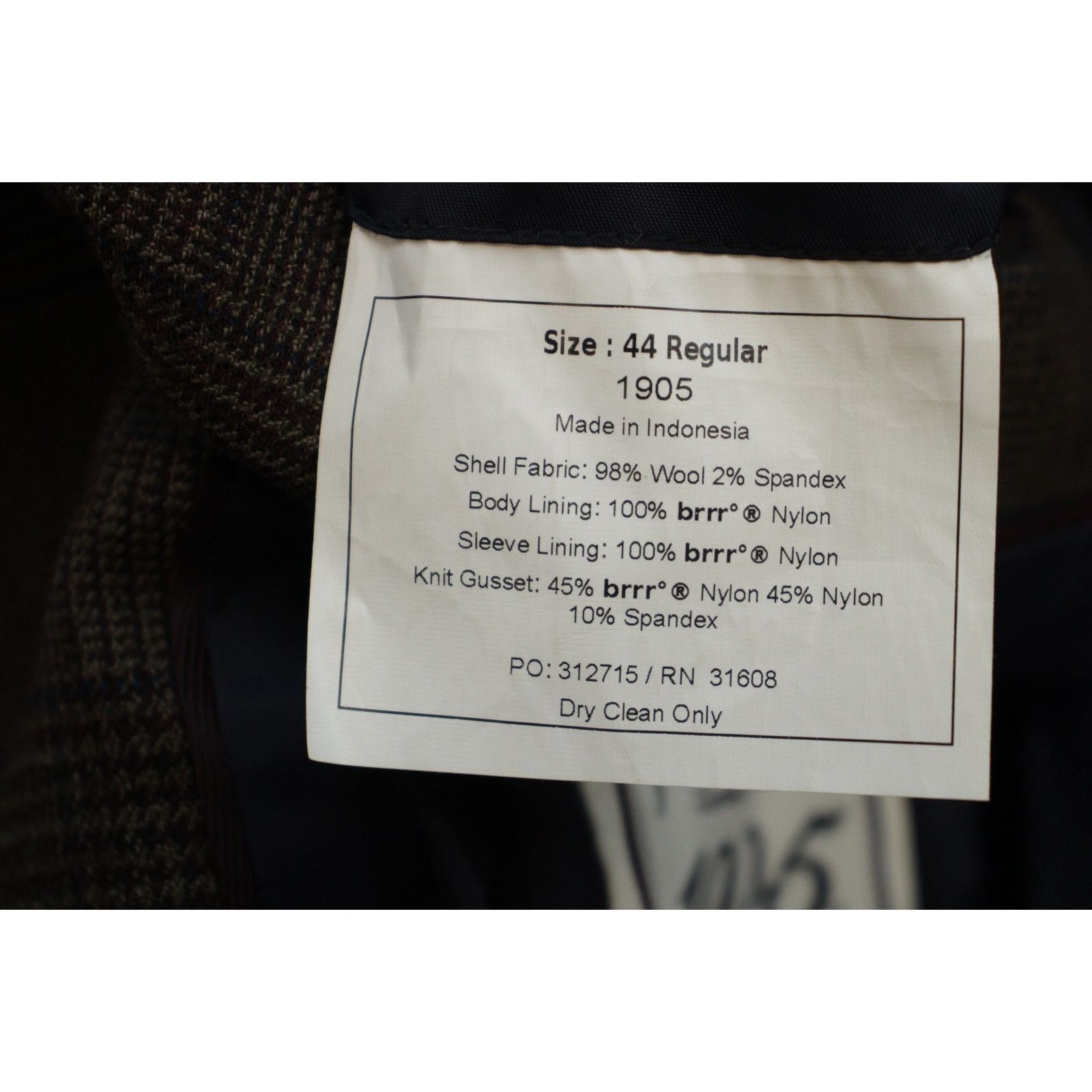Jos. A. Bank Jos A Bank Blazer 1905 Mens Size 44R Brown Plaid Wool Blend Size 44R - 7 Thumbnail
