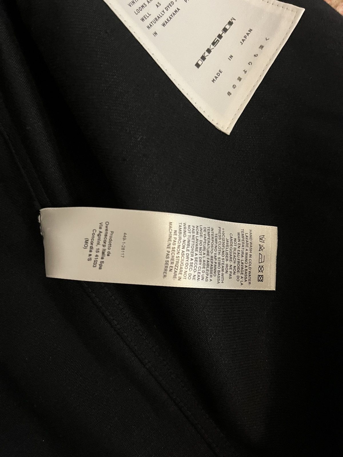Rick Owens Drkshdw Rick owens made in japan cropped Outershirt selvedge Size US XL / EU 56 / 4 - 9 Thumbnail