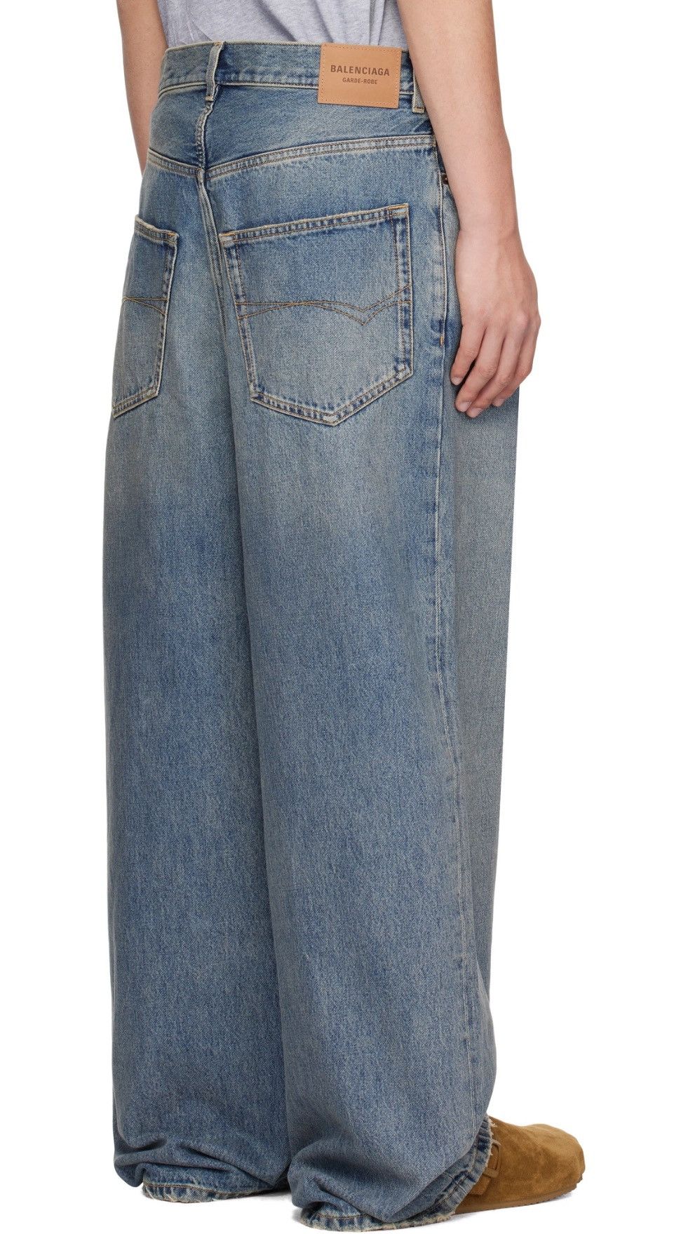 Balenciaga Blue Baggy Jeans Size US 36 / EU 52 - 1 Thumbnail