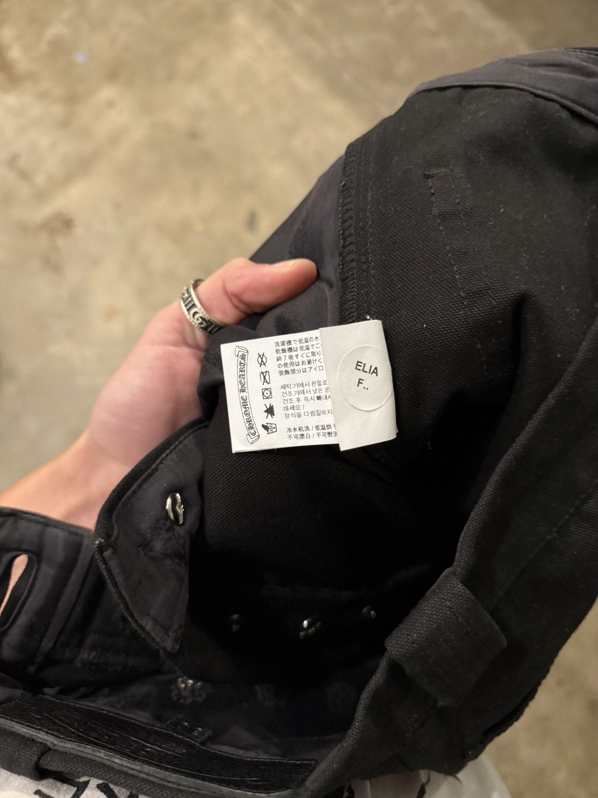 Chrome Hearts Chrome Hearts Double Knee Carpenter Black Canvas Pants Size US 30 / EU 46 - 7 Thumbnail