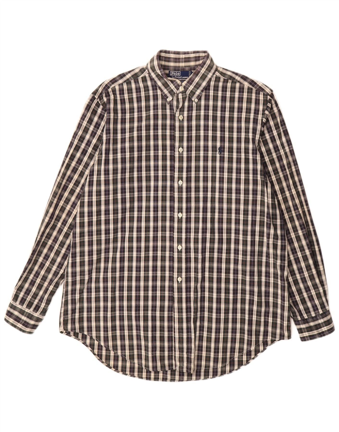 Polo Ralph Lauren Mens Andover Shirt 16 1/2 Large Multicoloured Check Size US L / EU 52-54 / 3 - 1 Thumbnail