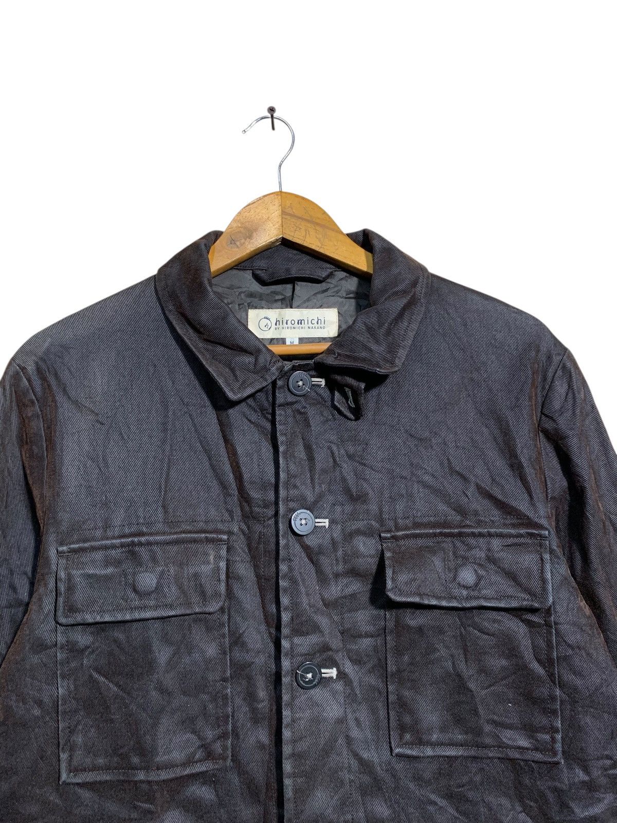 Japanese Brand 🔥HIROMICHI NAKANO BROWN COATED UTILITY JACKETS Size US M / EU 48-50 / 2 - 4 Thumbnail