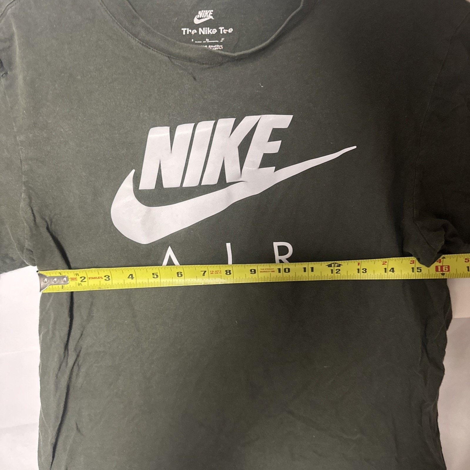 Nike Nike Air Tee M dark green/ White Logo Graphic T-Shirt Size US M / EU 48-50 / 2 - 6 Thumbnail