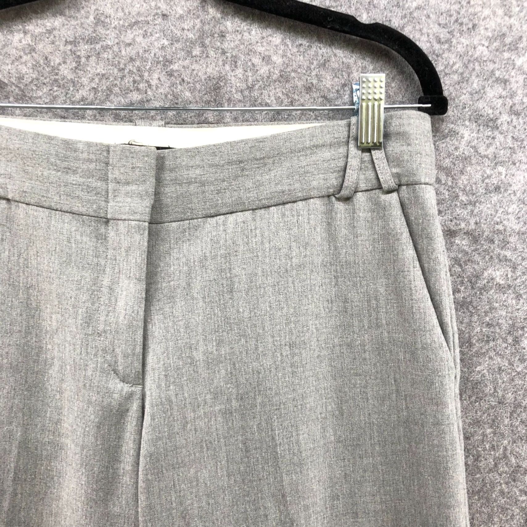 Bcbgmaxazria BCBG Maxazria Flare Dress Pants Womens 4 Mid Rise Gray Bootcut Workwear Career Dress Pants Size 27" / US 4 / IT 40 - 5 Thumbnail