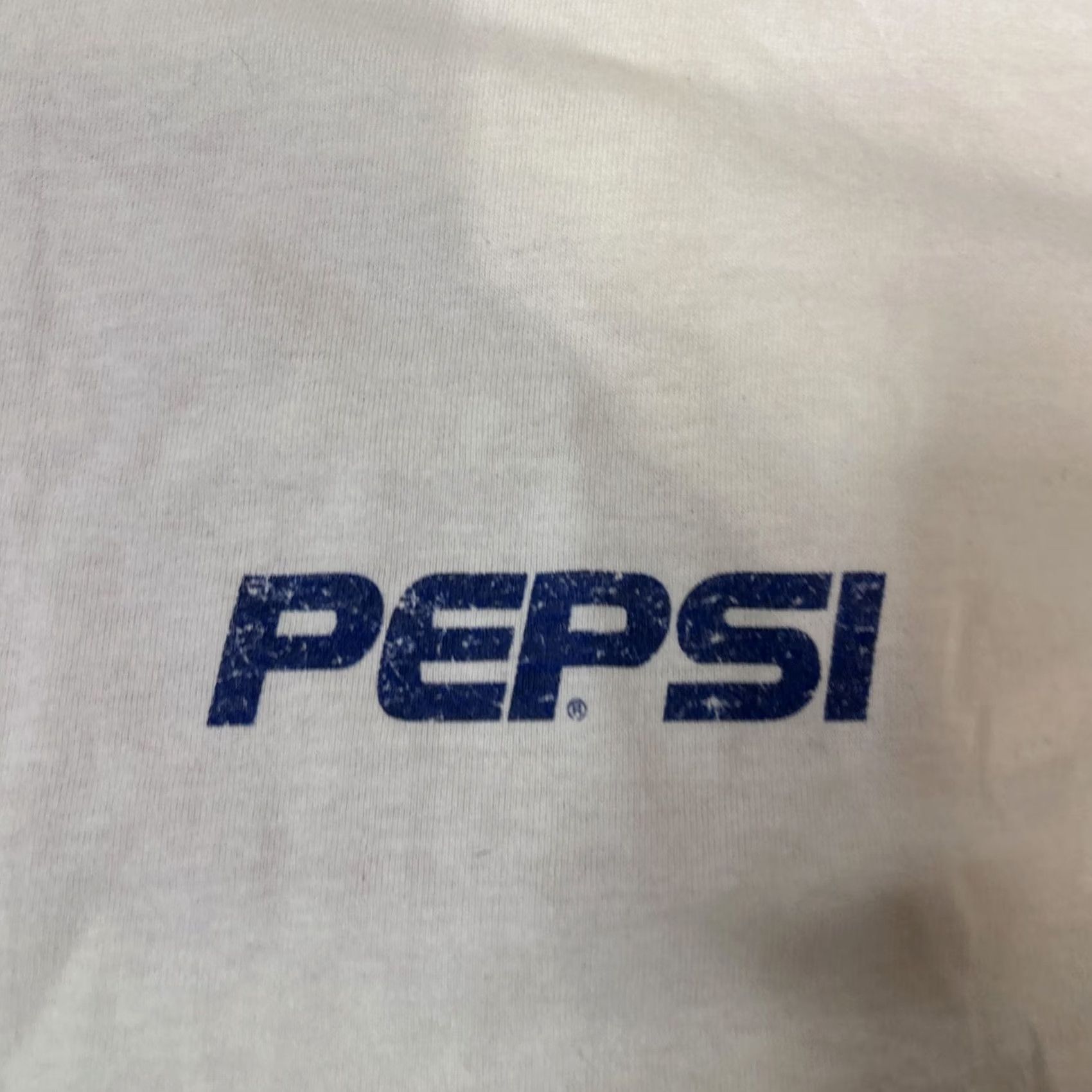 Doublet VINTAGE Pepsi T Shirt Mens XL White Promo Double Sided Single Stitch 90s Mens T-Shirt 1990s 90s Logo Cotton Jersey Short Sleeve Crew Neck All Seasons Size US XL / EU 56 / 4 - 2 Thumbnail