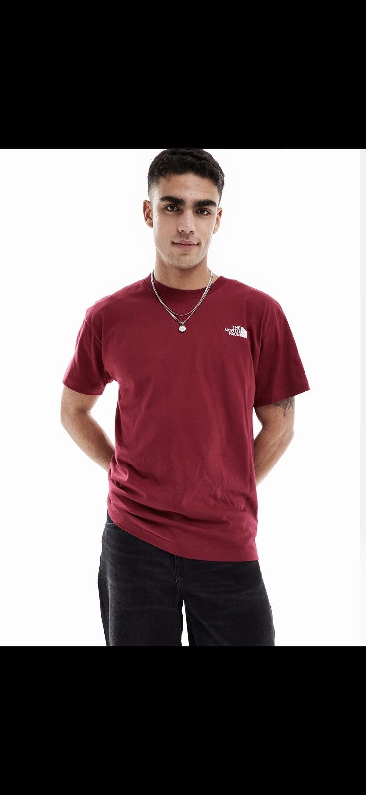 The North Face The North Face Evolution Box Fit T-Shirt – Burgundy – Size US L / EU 52-54 / 3 - 1 Thumbnail