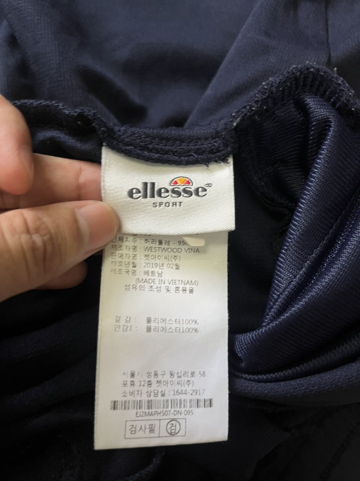Ellesse × Vintage Ellese shortpants blueblack Size US 33 - 3 Thumbnail