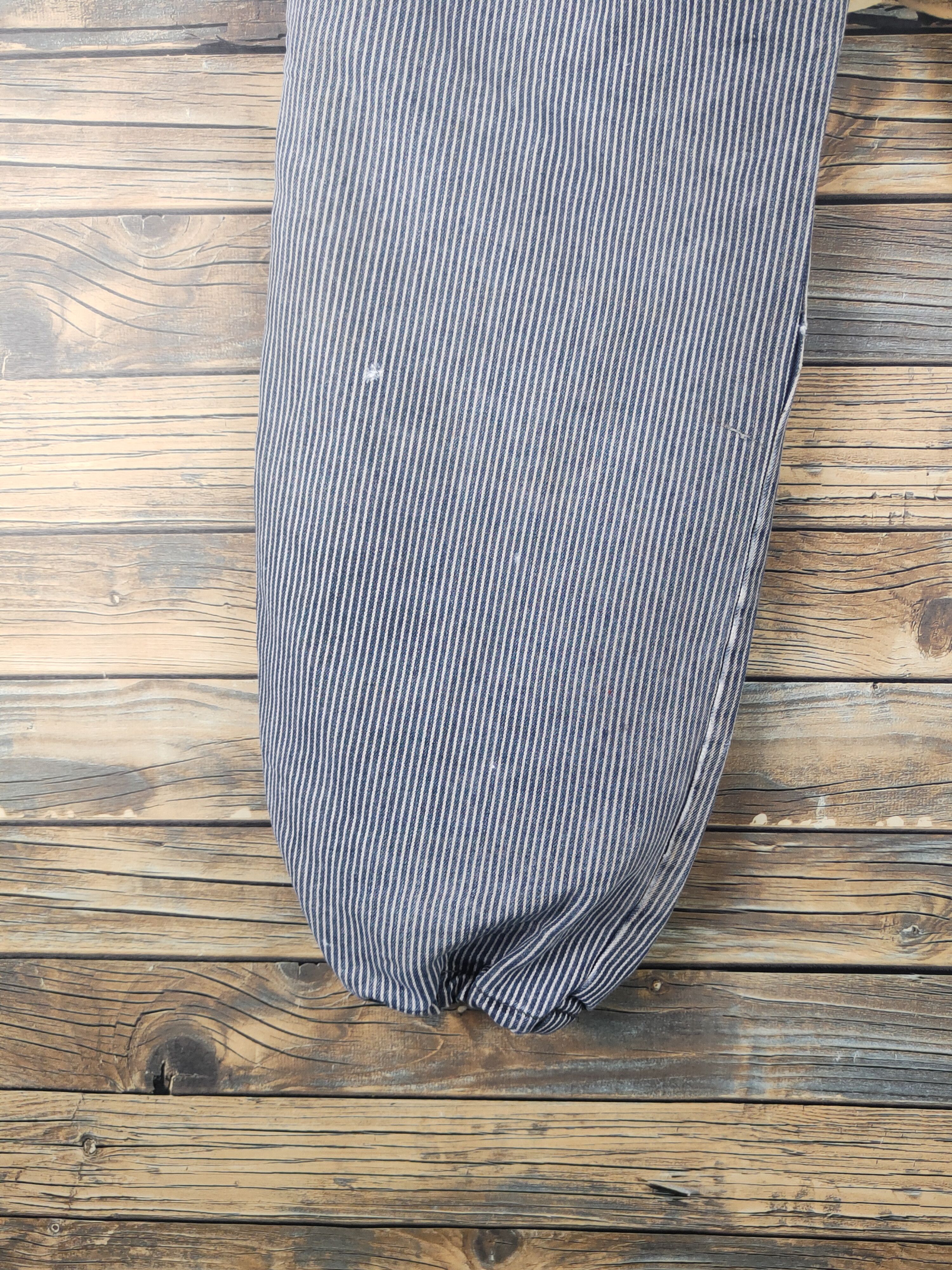 Vintage DL Evenriver Blue White Distressed Ripped Jeans #1658 Size US 33 - 9 Thumbnail
