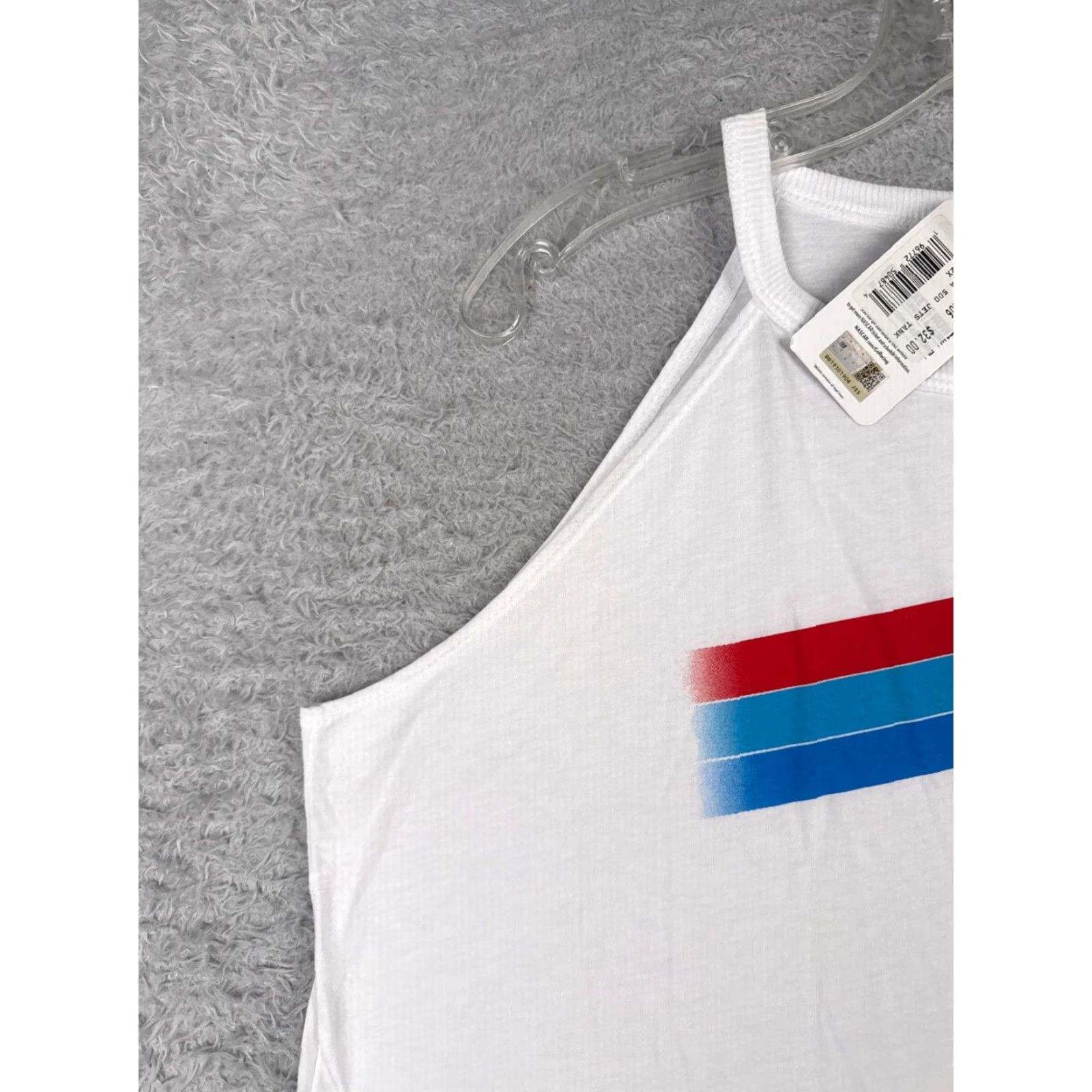 NASCAR Nascar Tank Women 2XL White Shirt Thunderbirds F-16 Daytona 500 Cotton Size XXL / US 16-18 / IT 52-54 - 3 Thumbnail