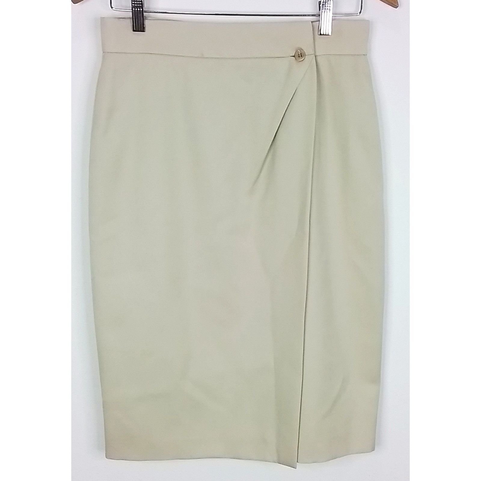 Giorgio Armani Giorgio Armani Skirt Women's 12/46 Khaki Lined Size 34" / US 12 / IT 48 - 2 Thumbnail