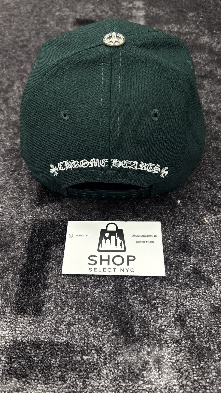 Chrome Hearts BRAND NEW CHROME HEARTS CH 6-PANEL GREEN SNAPBACK CAP HAT Size ONE SIZE - 2 Thumbnail