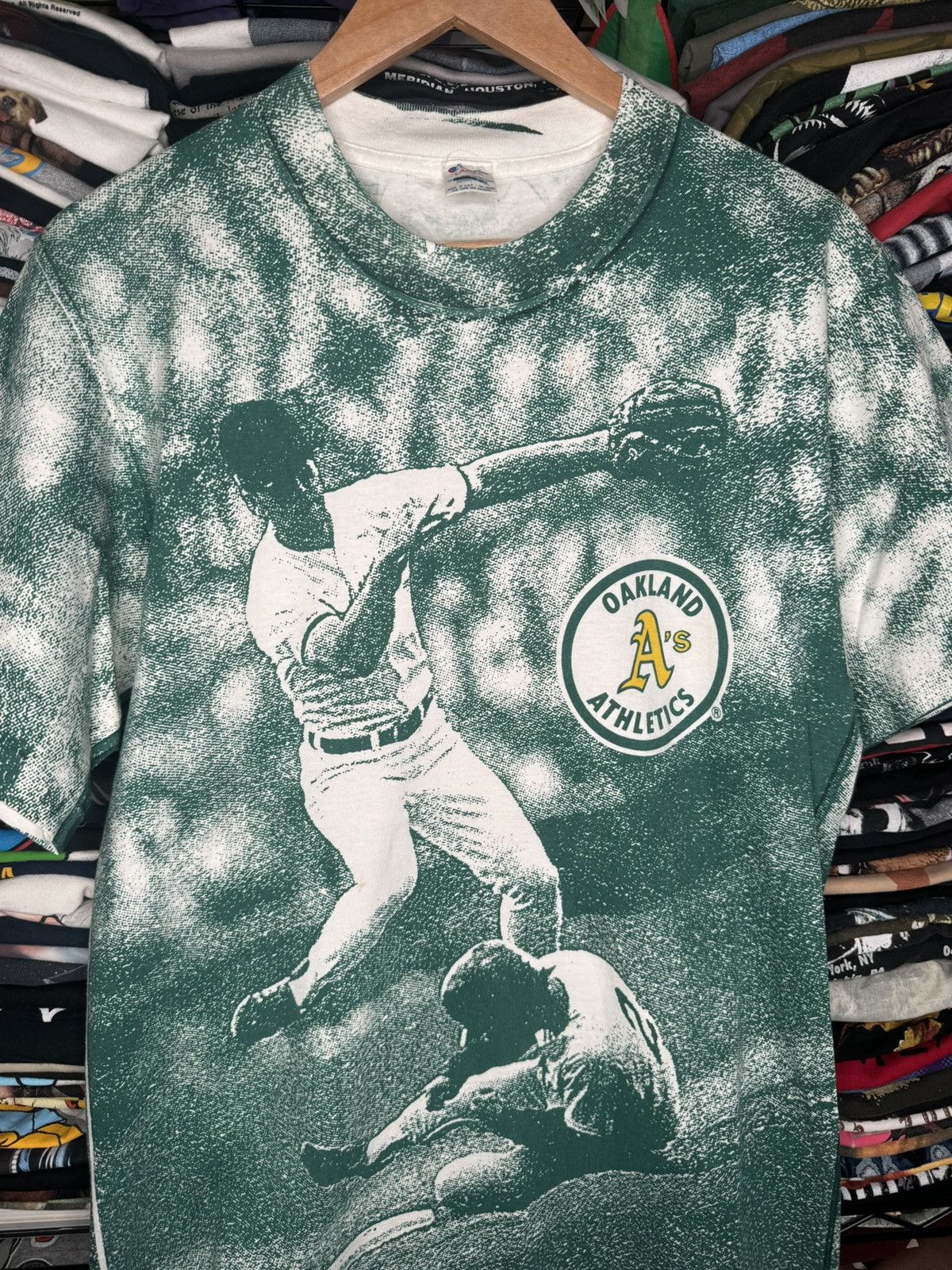 Champion × MLB × Vintage Vintage 90s Oakland Athletics Champion Baseball AOP Tee Size US L / EU 52-54 / 3 - 2 Thumbnail