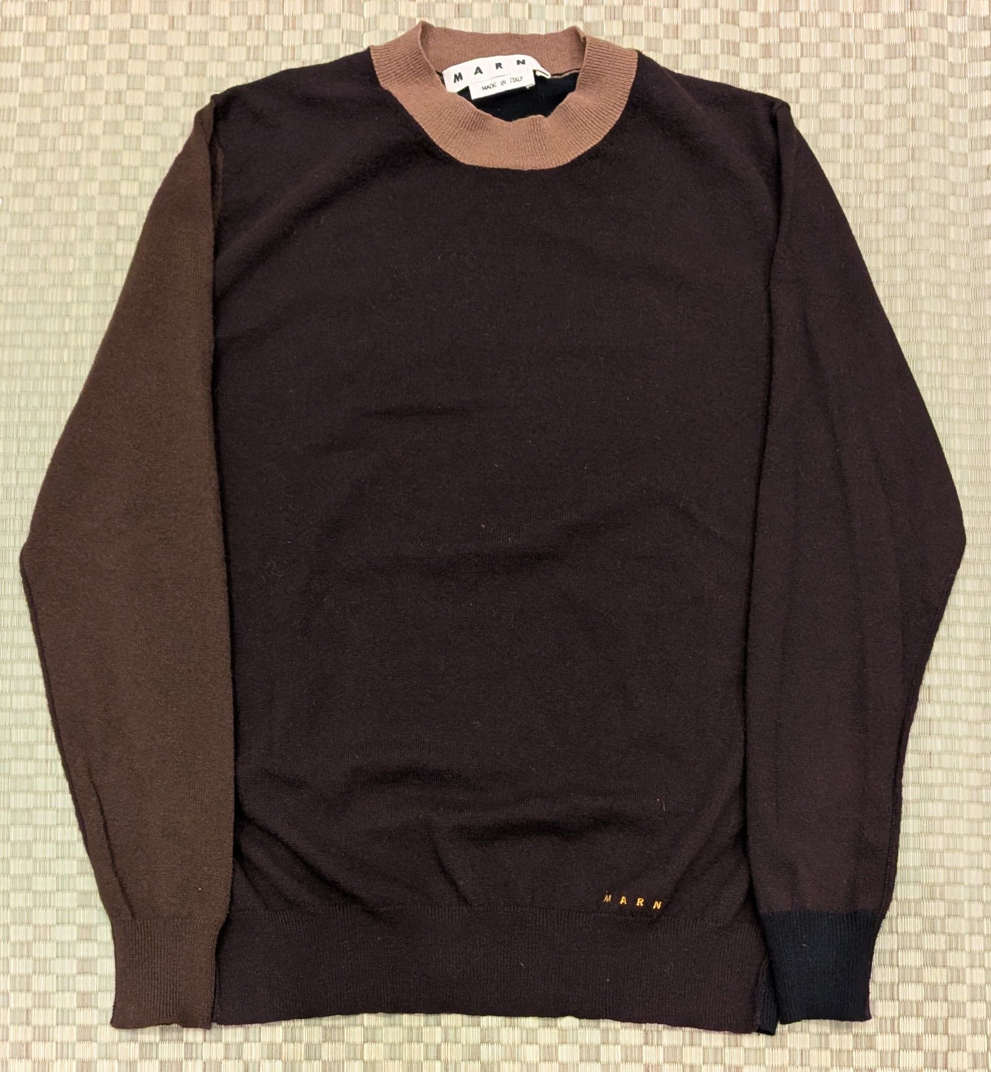 Marni Marni Color Block 100% Wool Sweater Made in Italy Size US L / EU 52-54 / 3 - 1 Thumbnail