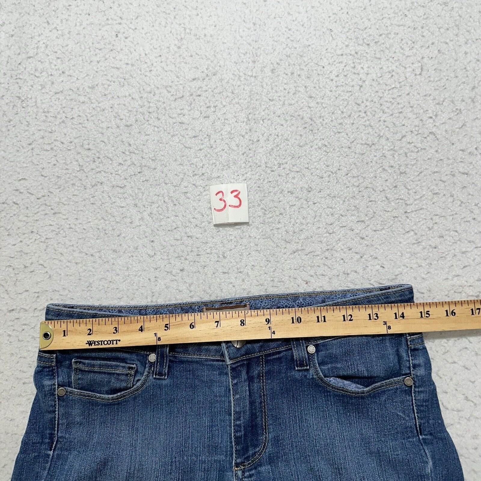 Paige Paige Jeans 27 Blue Low Rise Bootcut Denim Jeans (30x32) Size 30" / US 8 / IT 44 - 11 Thumbnail