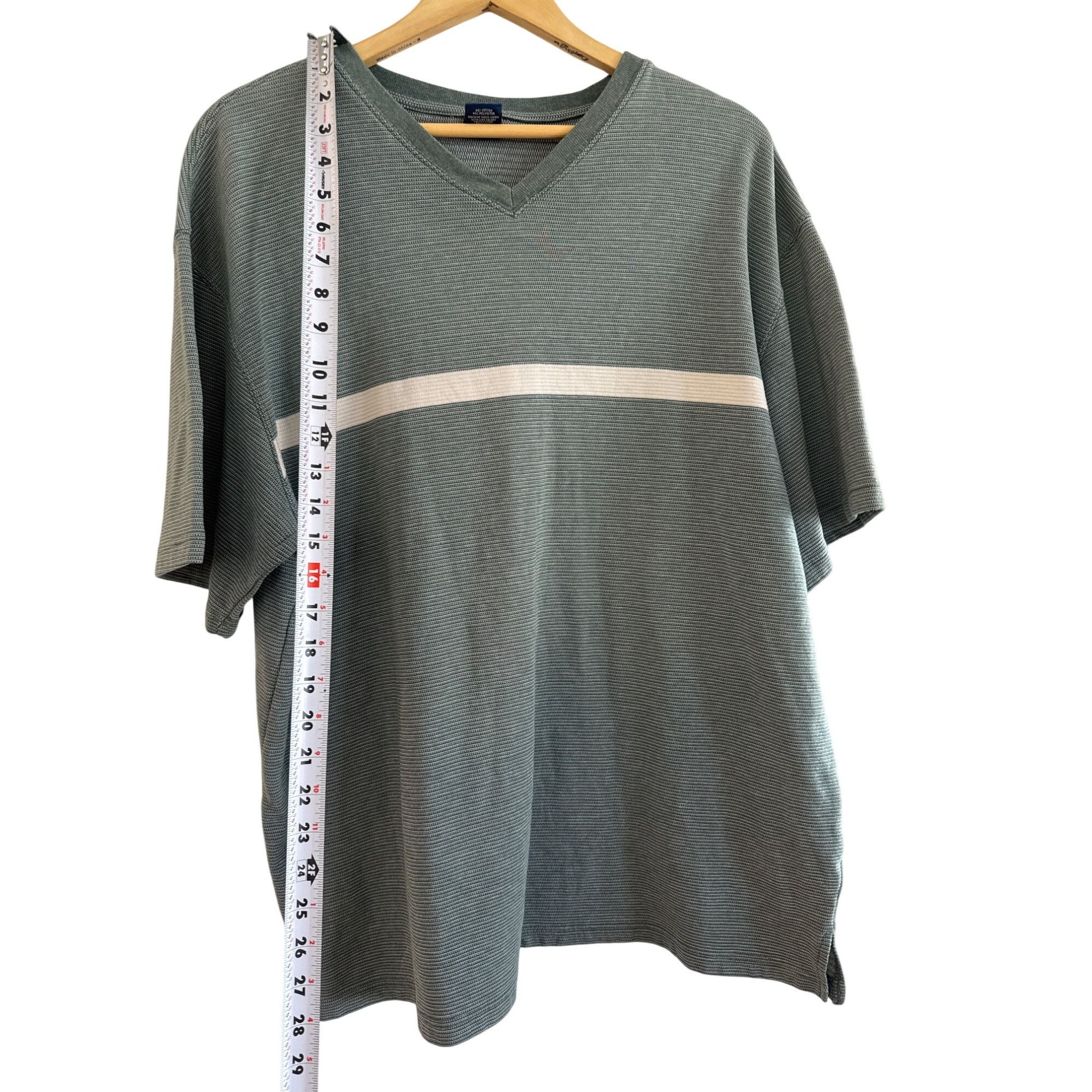 High Sierra High Sierra XL Mens Sage Green Striped Short Sleeve T-Shirt Size US XL / EU 56 / 4 - 5 Thumbnail