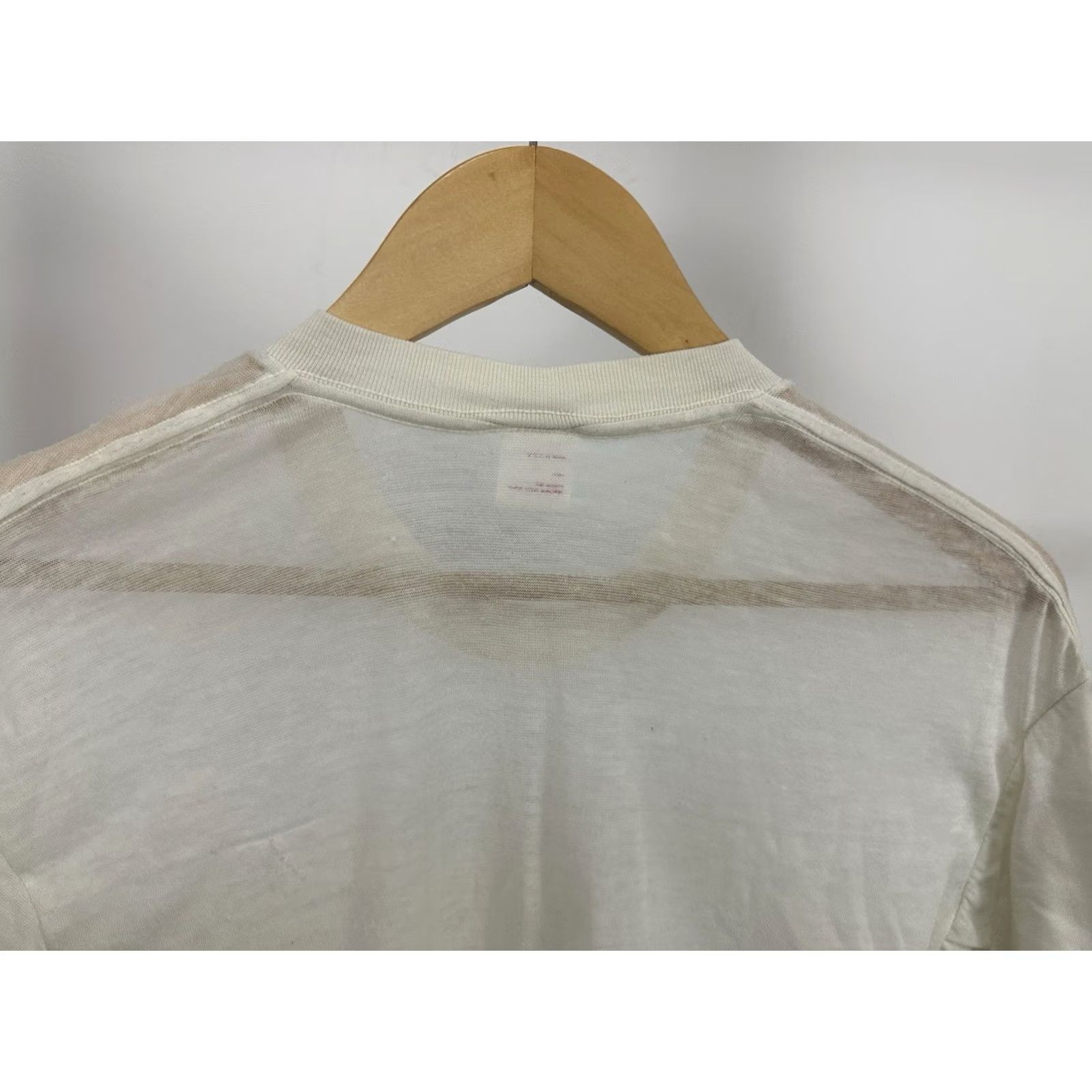 Gustin Austin Manor T-Shirt 40 VTG 80s 5050 Single Stitch Paper Thin Super Worn Burnout Size US L / EU 52-54 / 3 - 6 Thumbnail