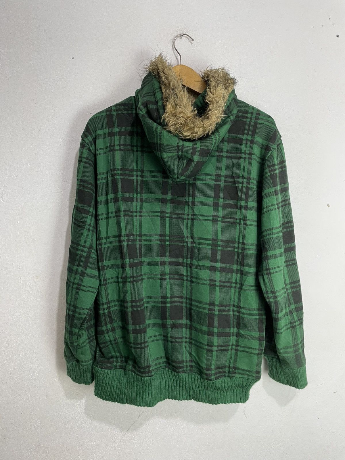 If Six Was Nine Bullet Noise Zip Fur Check Tartan Hoodie Size US M / EU 48-50 / 2 - 3 Thumbnail
