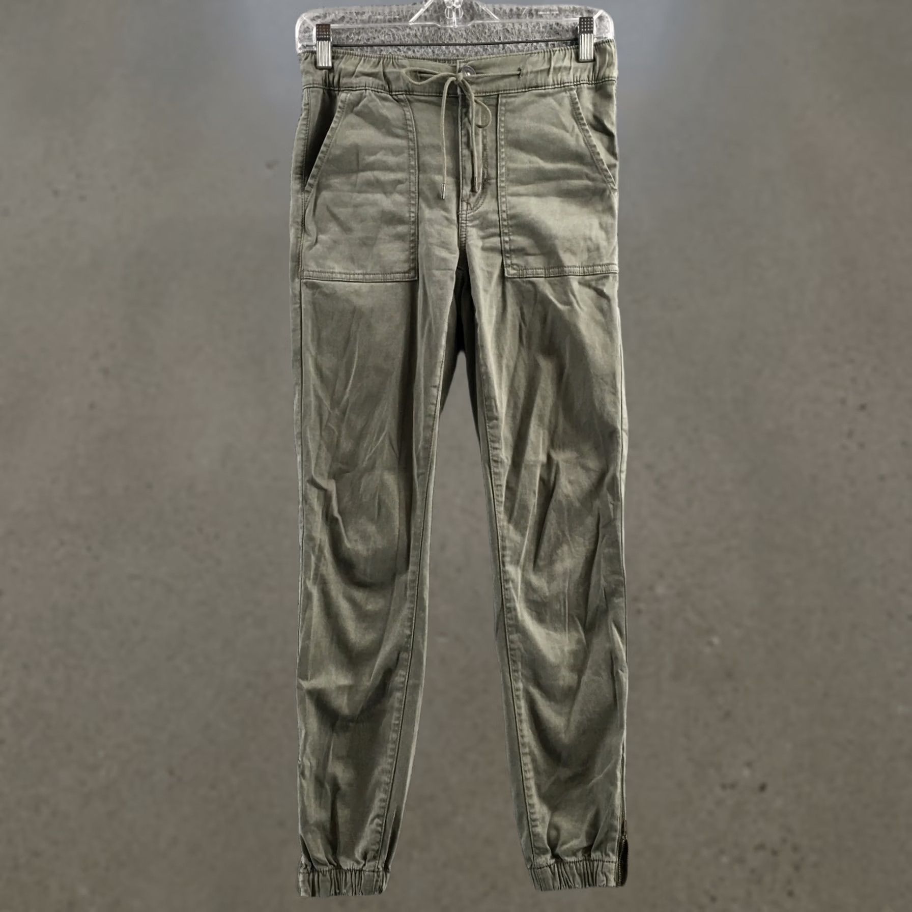 American Eagle Outfitters American Eagle Outfitters Utility Jogger Pants Womens 4R Gray Mid Rise Slim Jegging Style Size 27" / US 4 / IT 40 - 1 Thumbnail