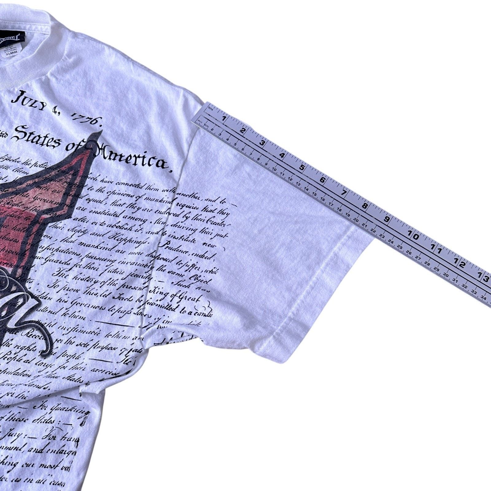 Tapout Vintage Tapout America Declaration T-Shirt Men’s XL White Size US XL / EU 56 / 4 - 8 Thumbnail