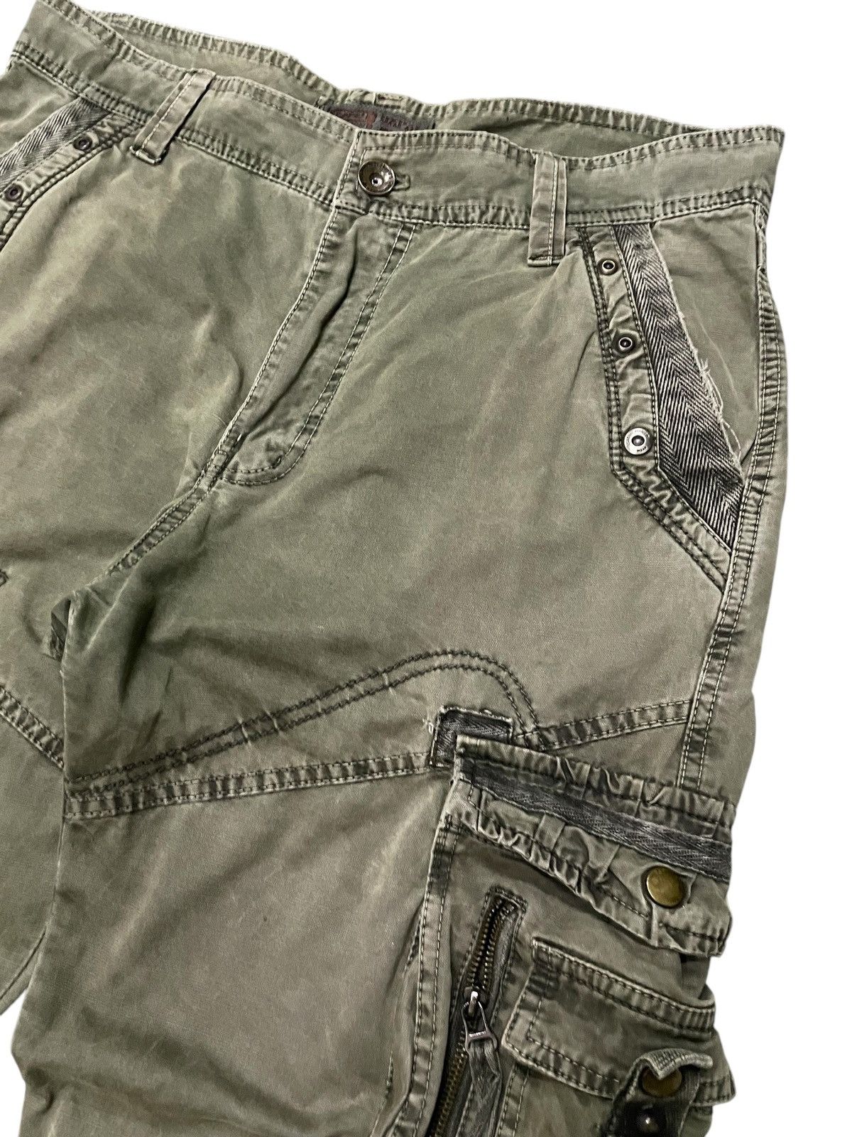 Le Grande Bleu (L.G.B.) × Tete Homme Bapai Japan Multi Pocket Bondage Baggy Cargo Pants Size US 34 / EU 50 - 8 Thumbnail