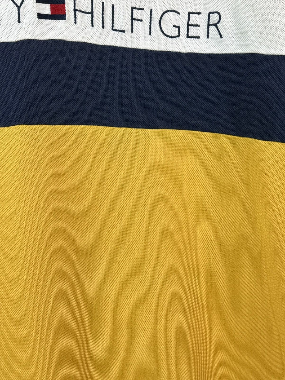 Tommy Hilfiger Vintage Tommy Hilfiger Yellow Cotton Rugby Long Sleeve Polo Size US L / EU 52-54 / 3 - 8 Thumbnail