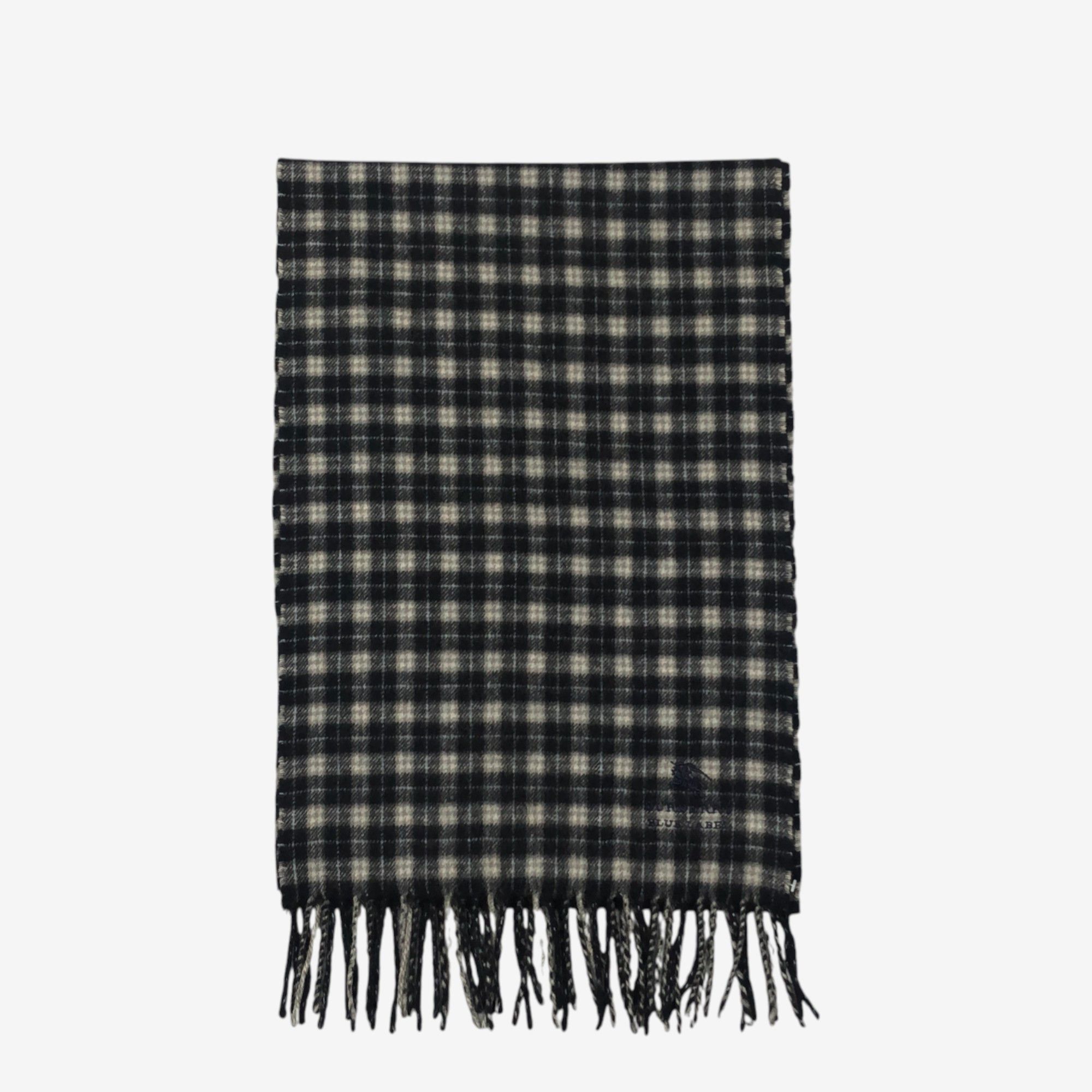 Burberry Vintage Burberry Scarf Muffler Wool Winter Check Scarves Size ONE SIZE - 2 Thumbnail