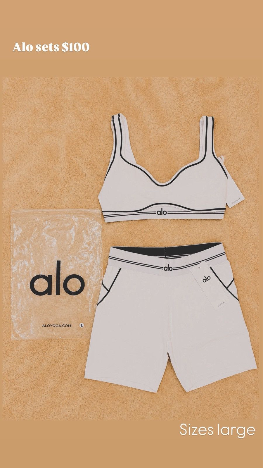 Alo FULL ALO YOGA WHITE SET SIZE S | Grailed