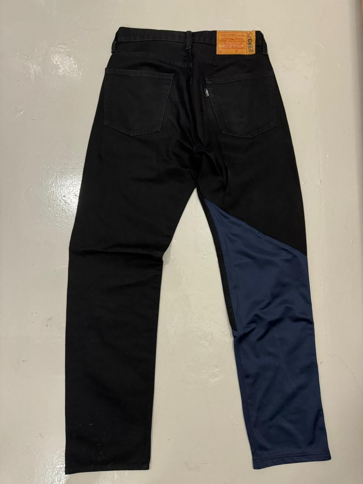 Levi's × Vetements SS19 Hybrid split track pantd / denim jeans (Size Medium) Size US 32 / EU 48 - 2 Thumbnail