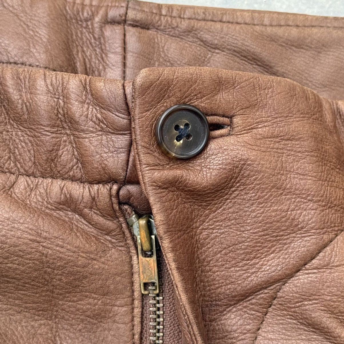 Issey Miyake Vintage Archive 80s Issey Miyake Men Deerskin Leather Pants Size US 32 / EU 48 - 8 Thumbnail