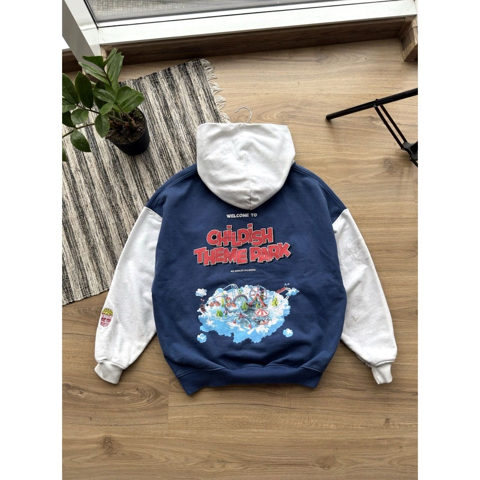 Vintage VINTAGE Childish Theme Park TGF Heavy Hoodie Shirt Mens S Blue Logo 90s Art Cars City Hip Hop USA Y2K Rare Pullover Size US S / EU 44-46 / 1 - 4 Thumbnail