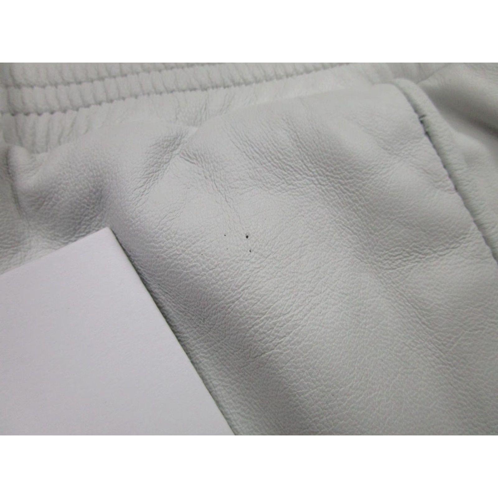 Vintage VINTAGE One Teaspoon Leather Skirt Women M White Awesome Leather Pockets 15780A Size 32" / US 10 / IT 46 - 4 Thumbnail