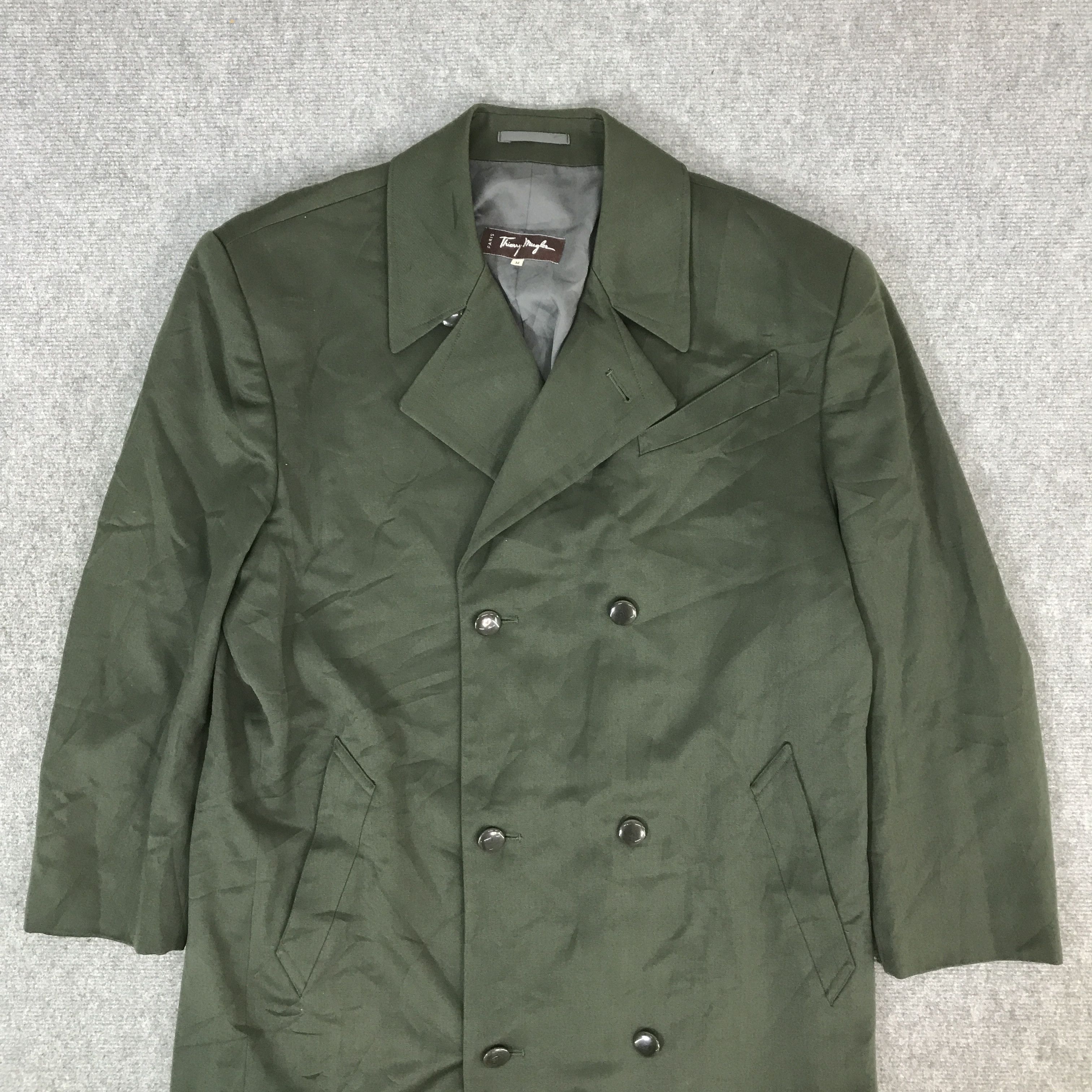 Thierry Mugler THIERRY MUGLER LONG COAT JACKET K65B7 Size US M / EU 48-50 / 2 - 2 Thumbnail