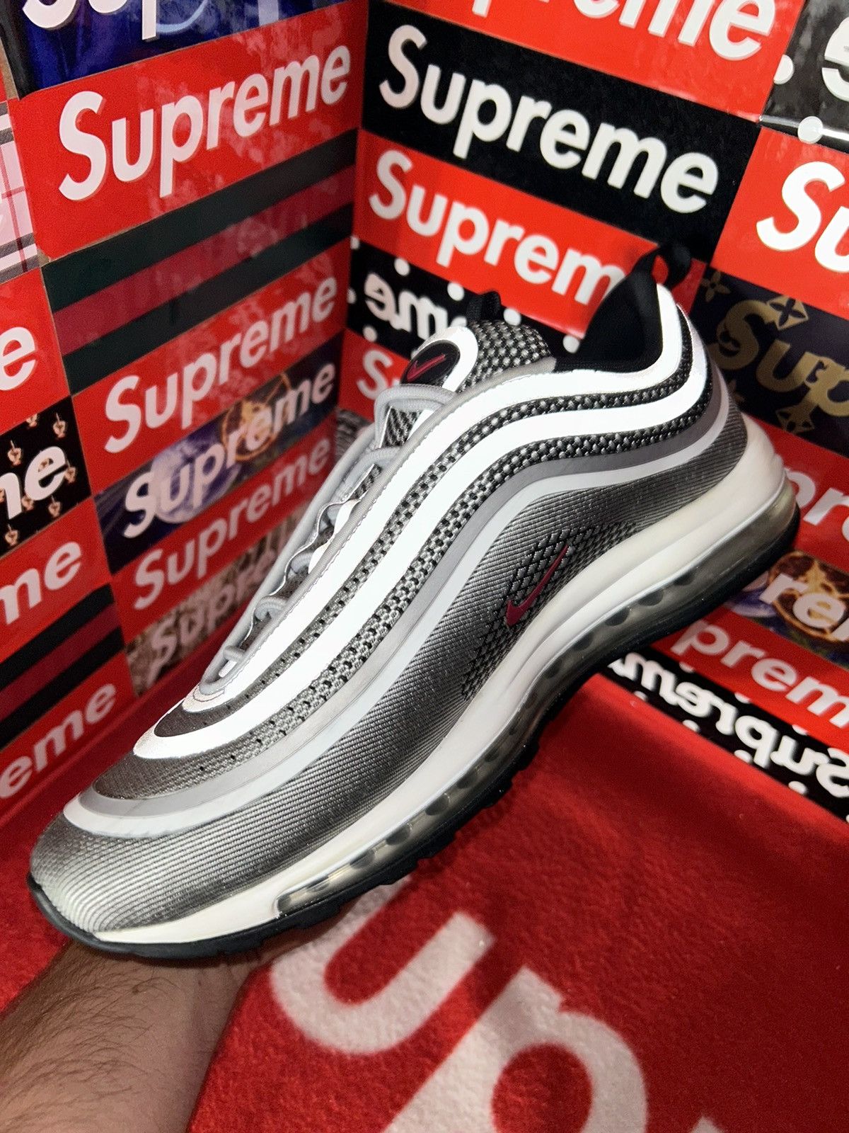 Nike Nike Air Max 97 Ultra 17 Silver Bullet 918356-003 size 12 Size US 12 / EU 45 - 9 Thumbnail