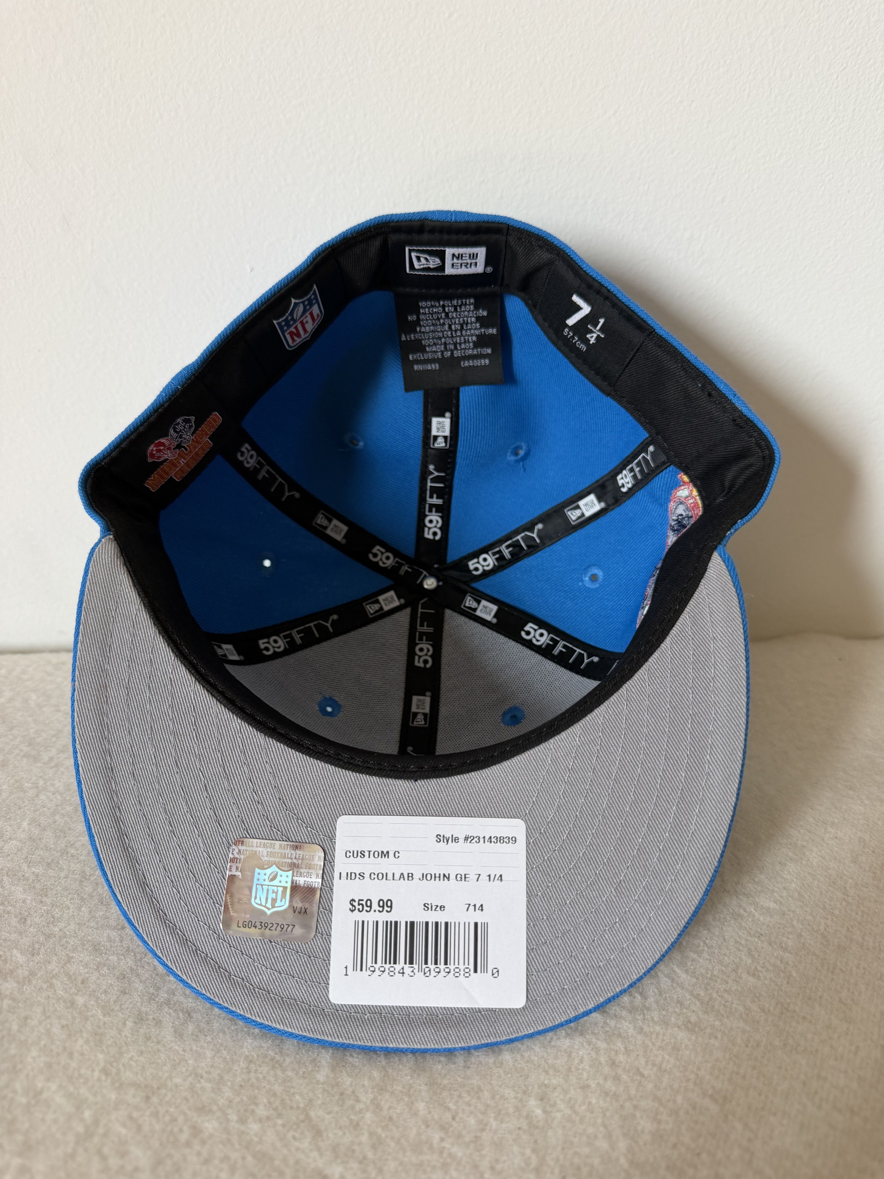New Era 7 1/4 John Geiger New Era Misplaced Detroit Lions Fitted Size ONE SIZE - 6 Thumbnail