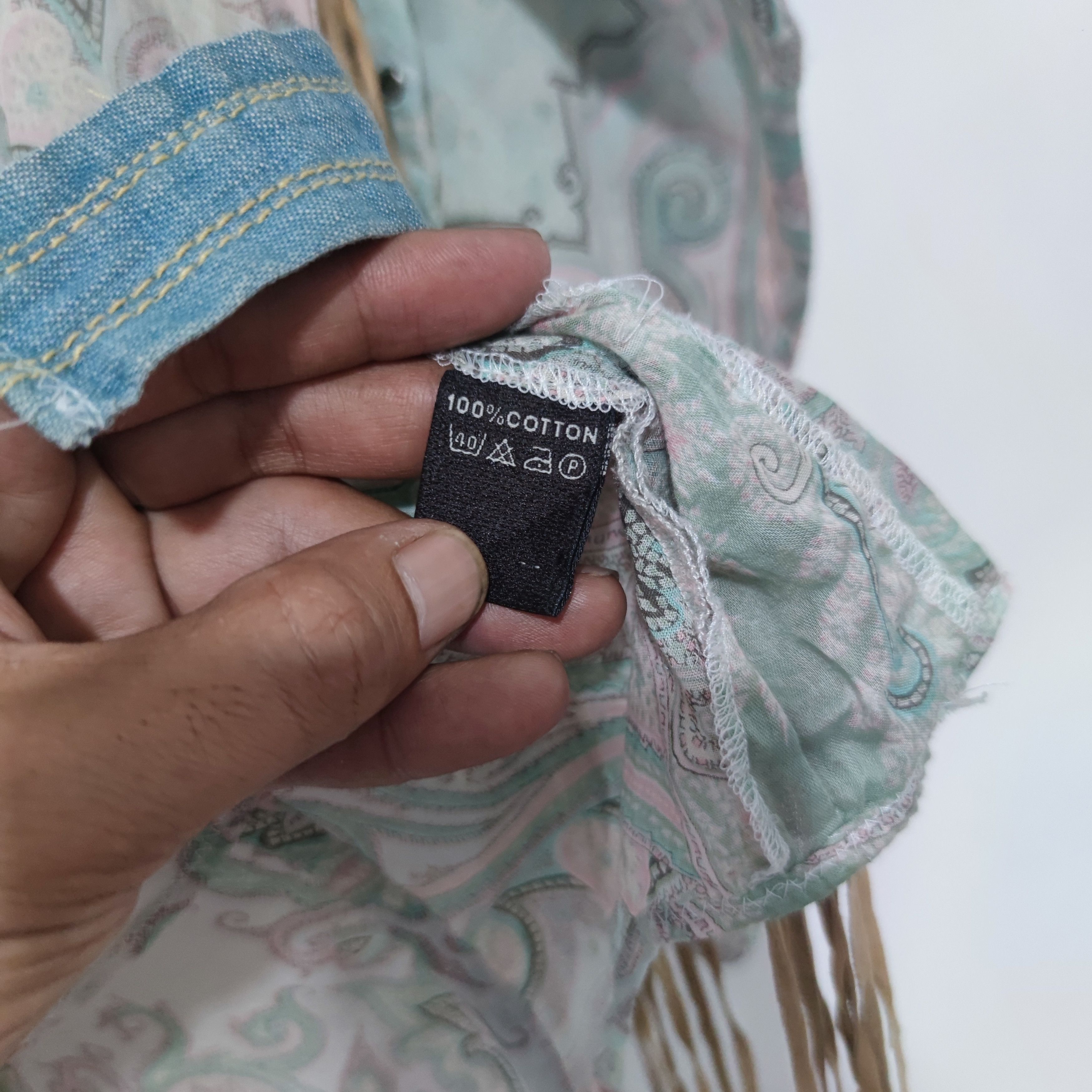 Beauty Beast × If Six Was Nine × Vintage Coast Thin long shits Gray bandana Size S / US 4 / IT 40 - 8 Thumbnail