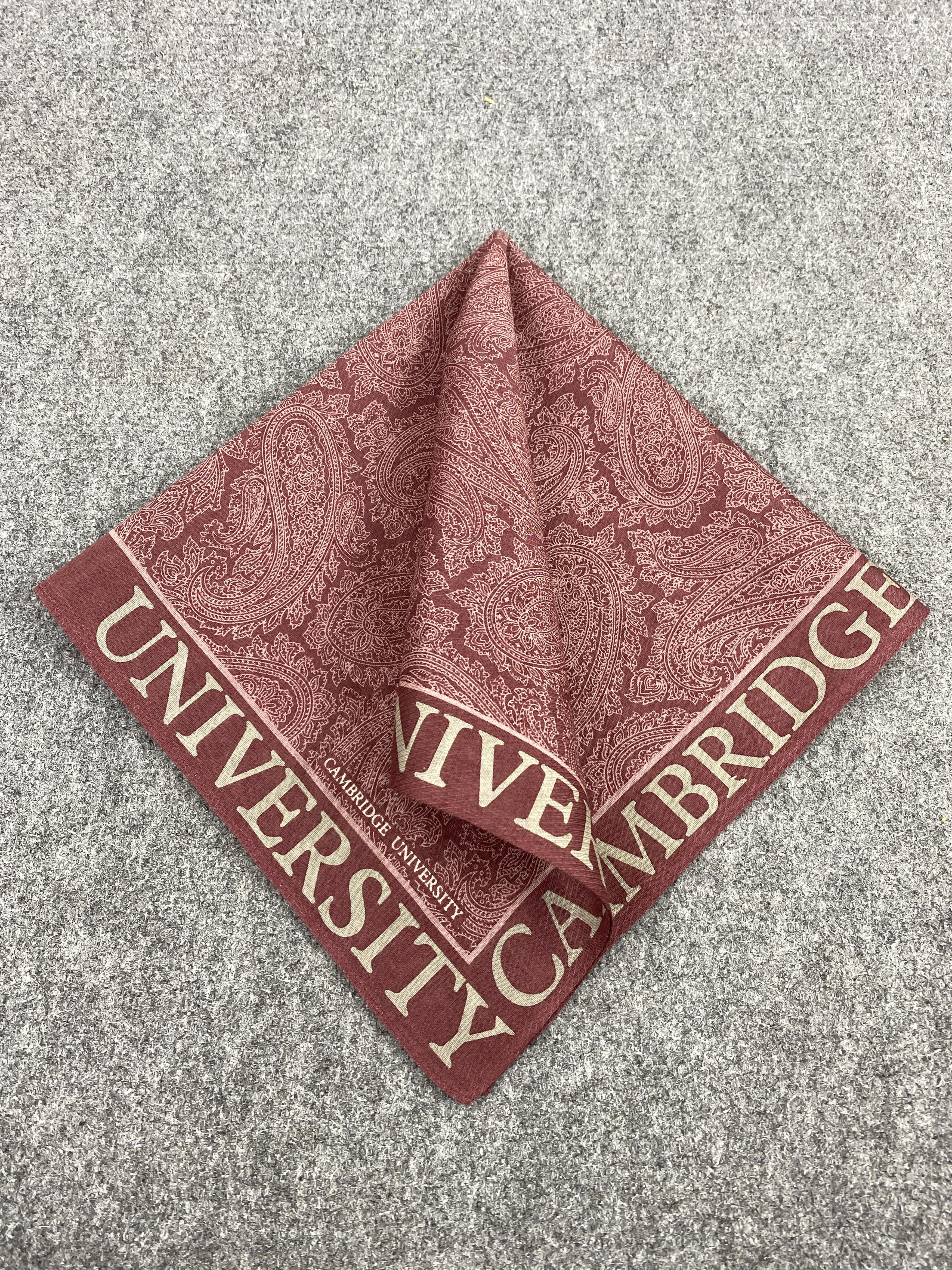 Vintage Cambridge University Handkerchief / Neckerchief KT0287 Size ONE SIZE - 3 Thumbnail