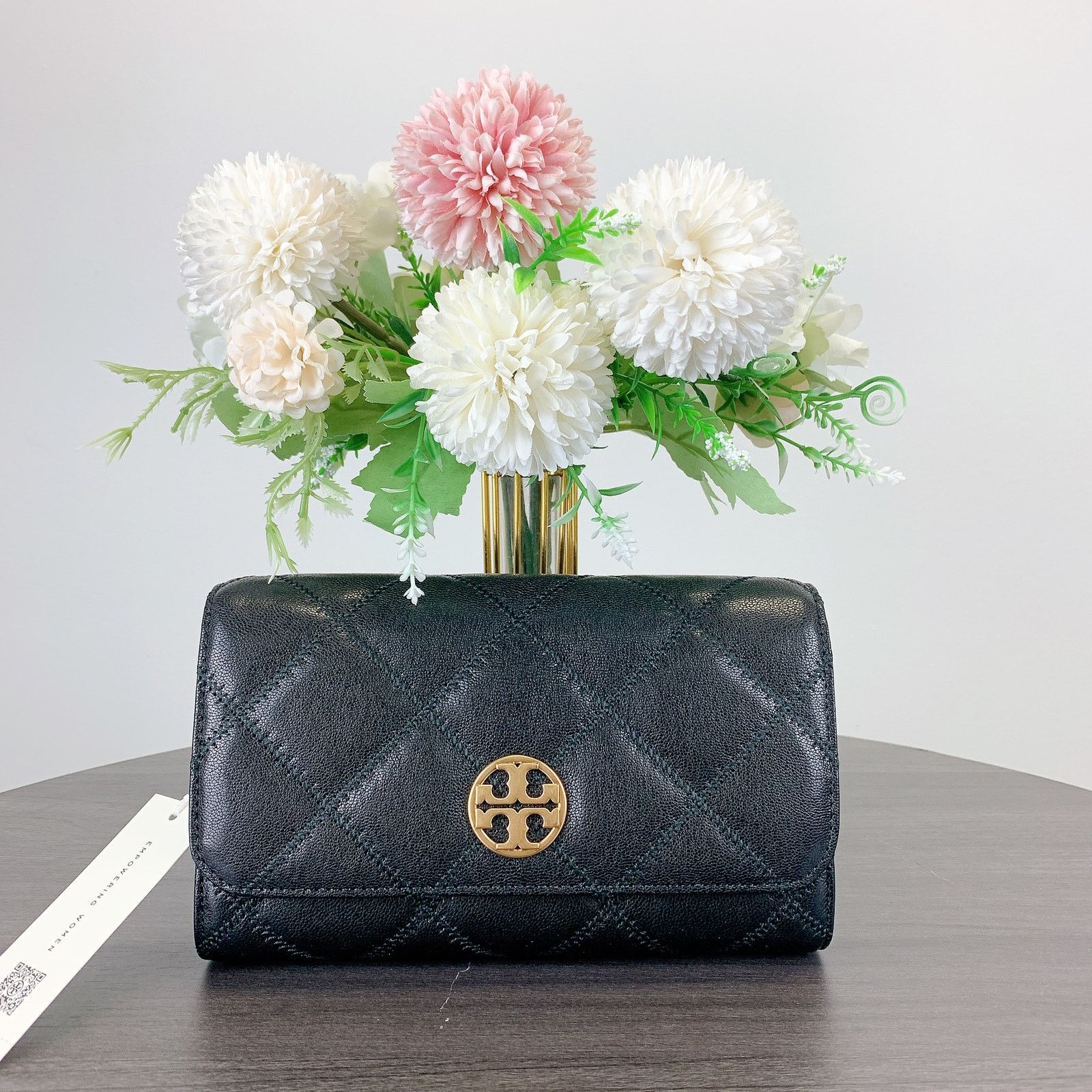 Tory Burch Tory Burch 164055 WILLA CHAIN WALLET IN BLACK Size ONE SIZE - 1 Thumbnail