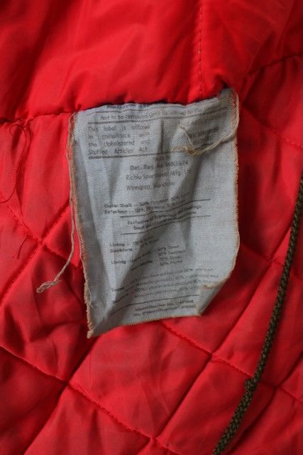 Other VINTAGE 1970S HEAVY QUILTED CANVAS PARKA GREEN Size US L / EU 52-54 / 3 - 8 Thumbnail