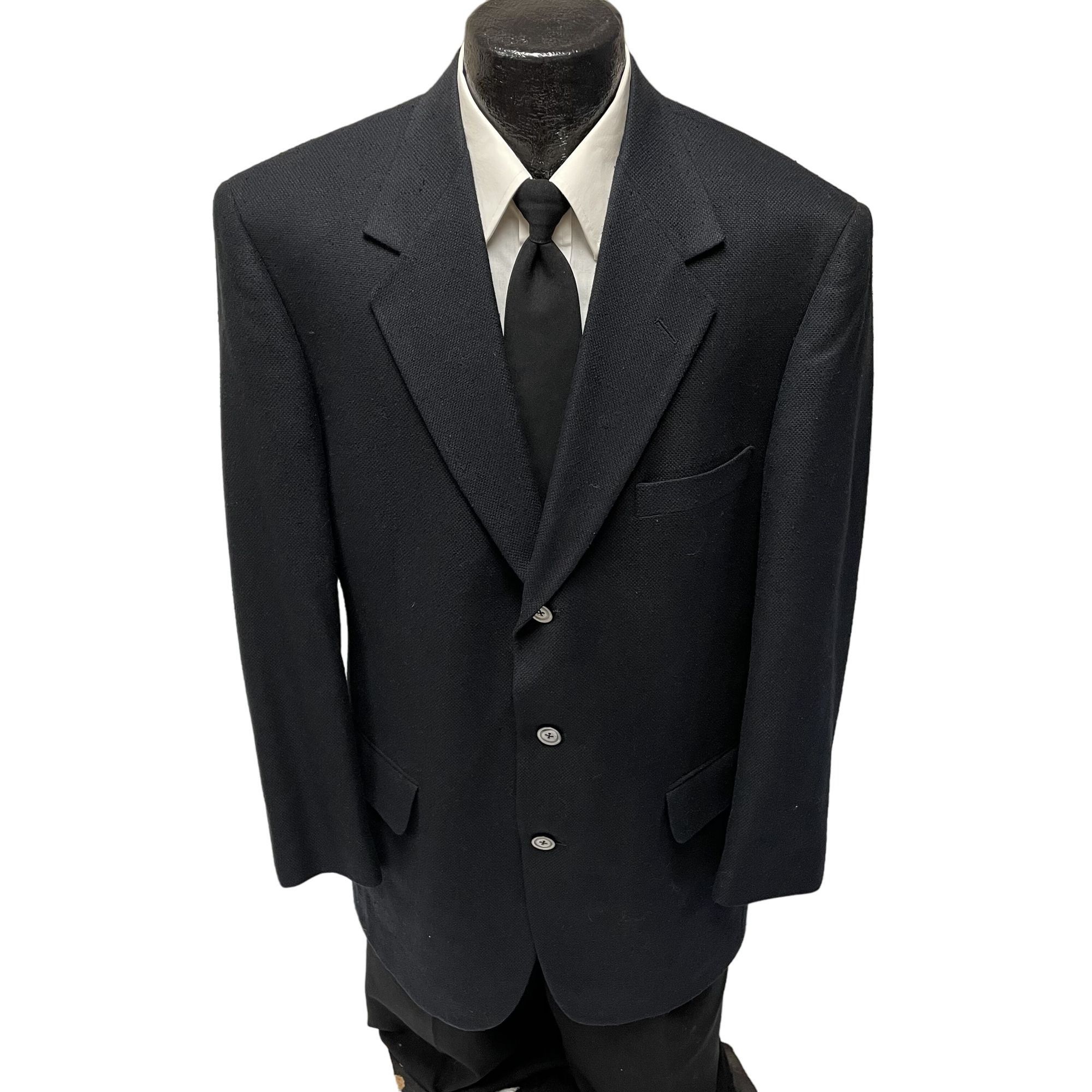 Roundtree Yorke BLACK Sport Coat ISLAND TROPICAL Jacket 42