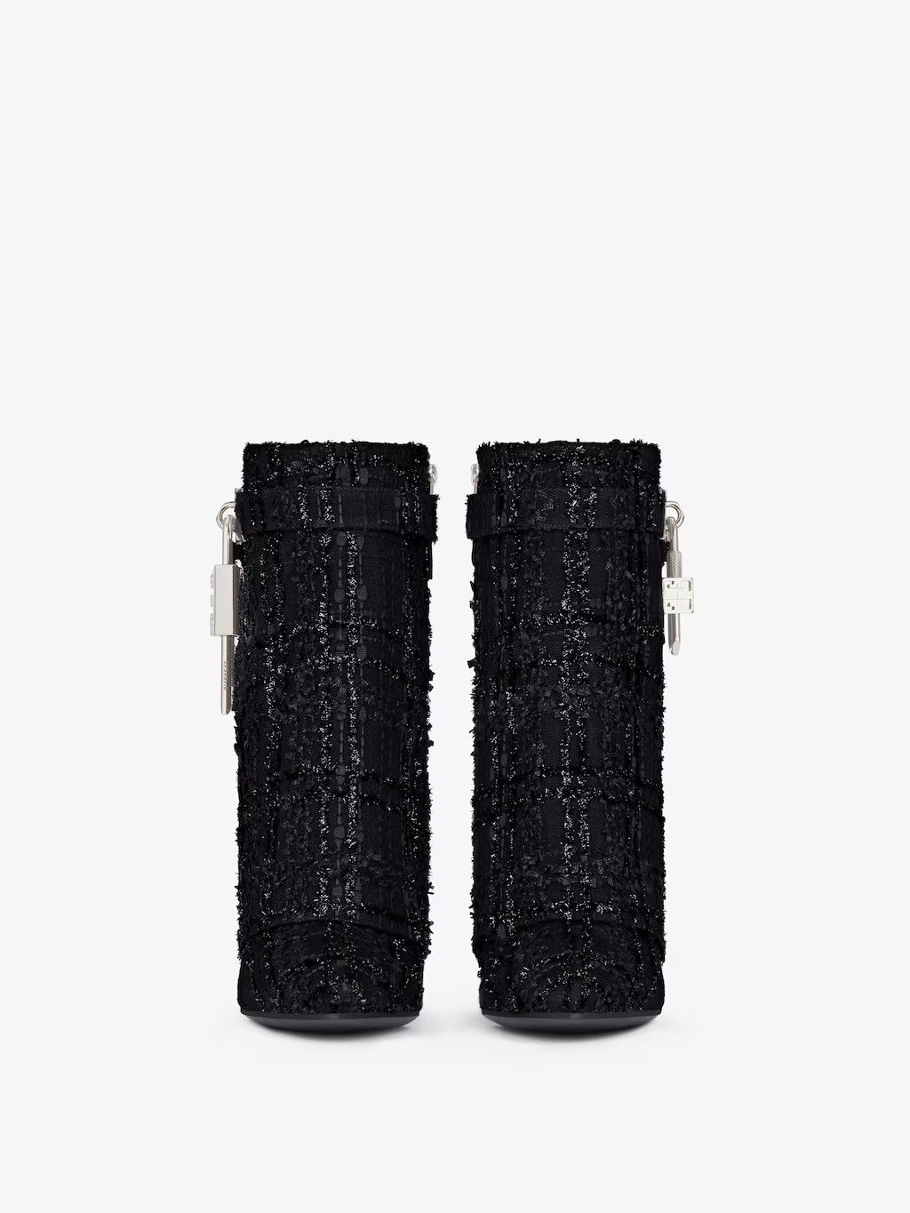 Givenchy o1w1db10525 Shark Lock Ankle Boots in Black Size US 5 / IT 35 - 4 Thumbnail