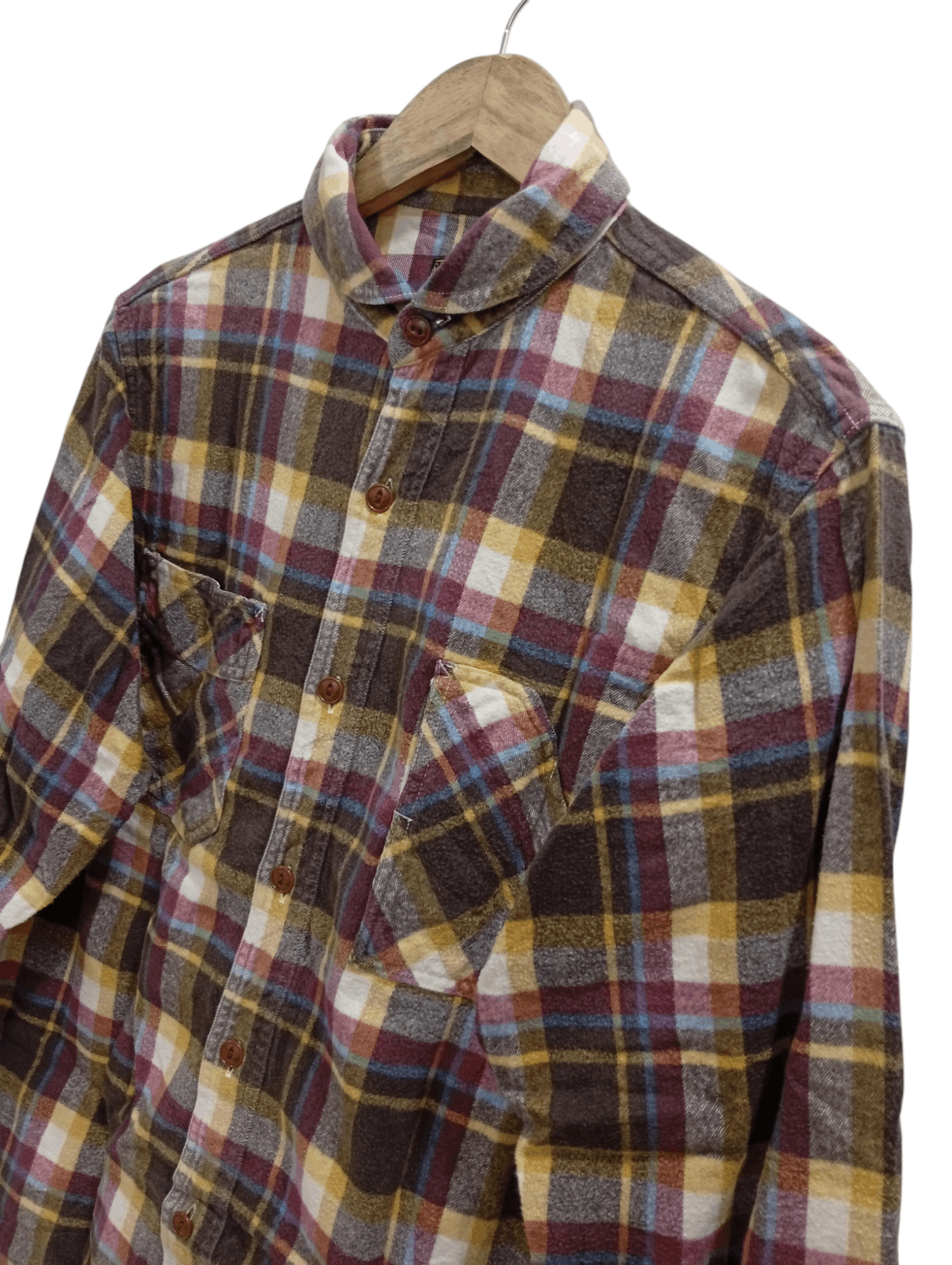 Cushman × Japanese Brand × Vintage 🔥🔥Cushman Plaid Flannel Shirt Size US M / EU 48-50 / 2 - 6 Thumbnail