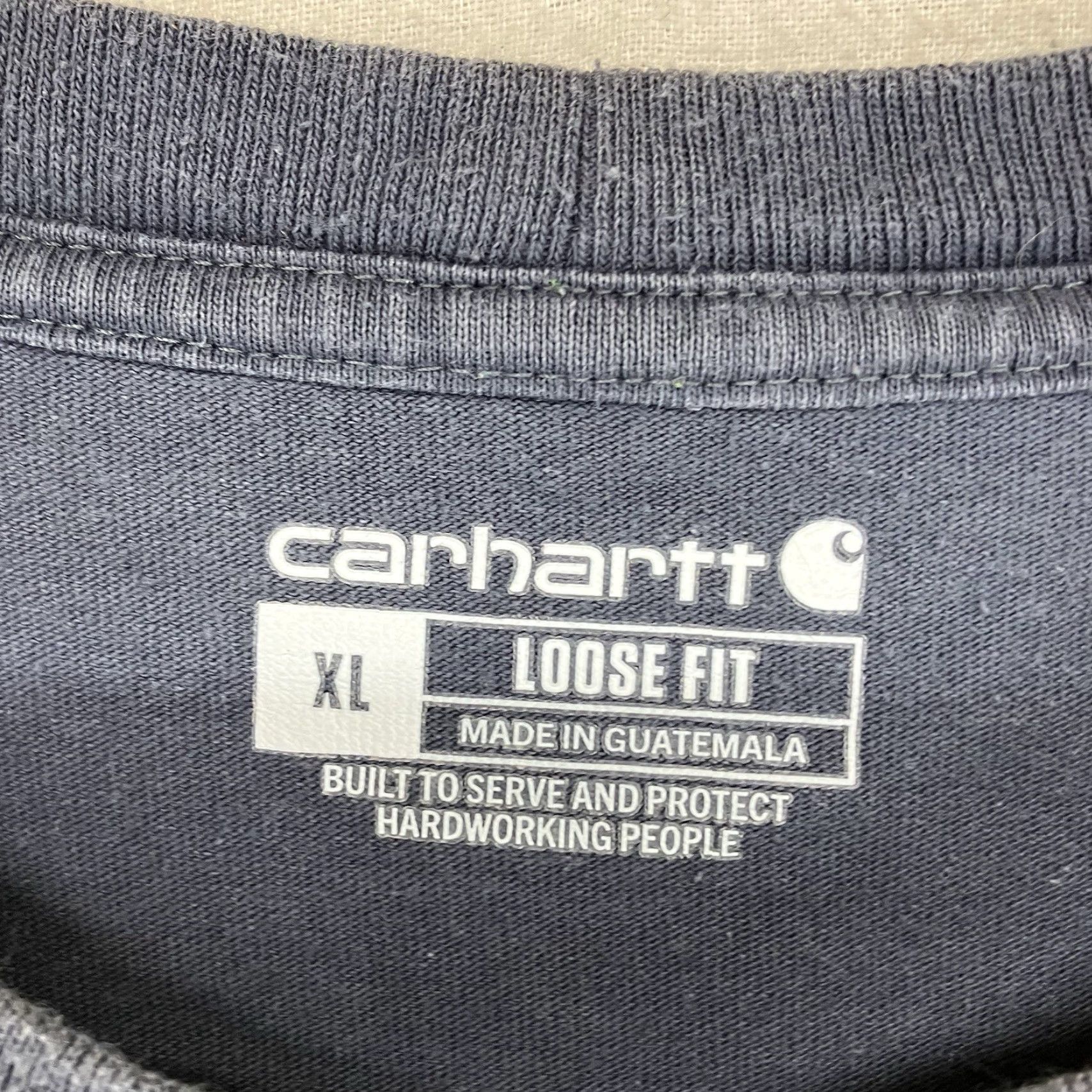 Carhartt Carhartt Mens XL Short Sleeve T-Shirt Relaxed All Cotton Blue Stone Logo Pocket Crew Neck Shirt Adults Mens) Size US L / EU 52-54 / 3 - 3 Thumbnail