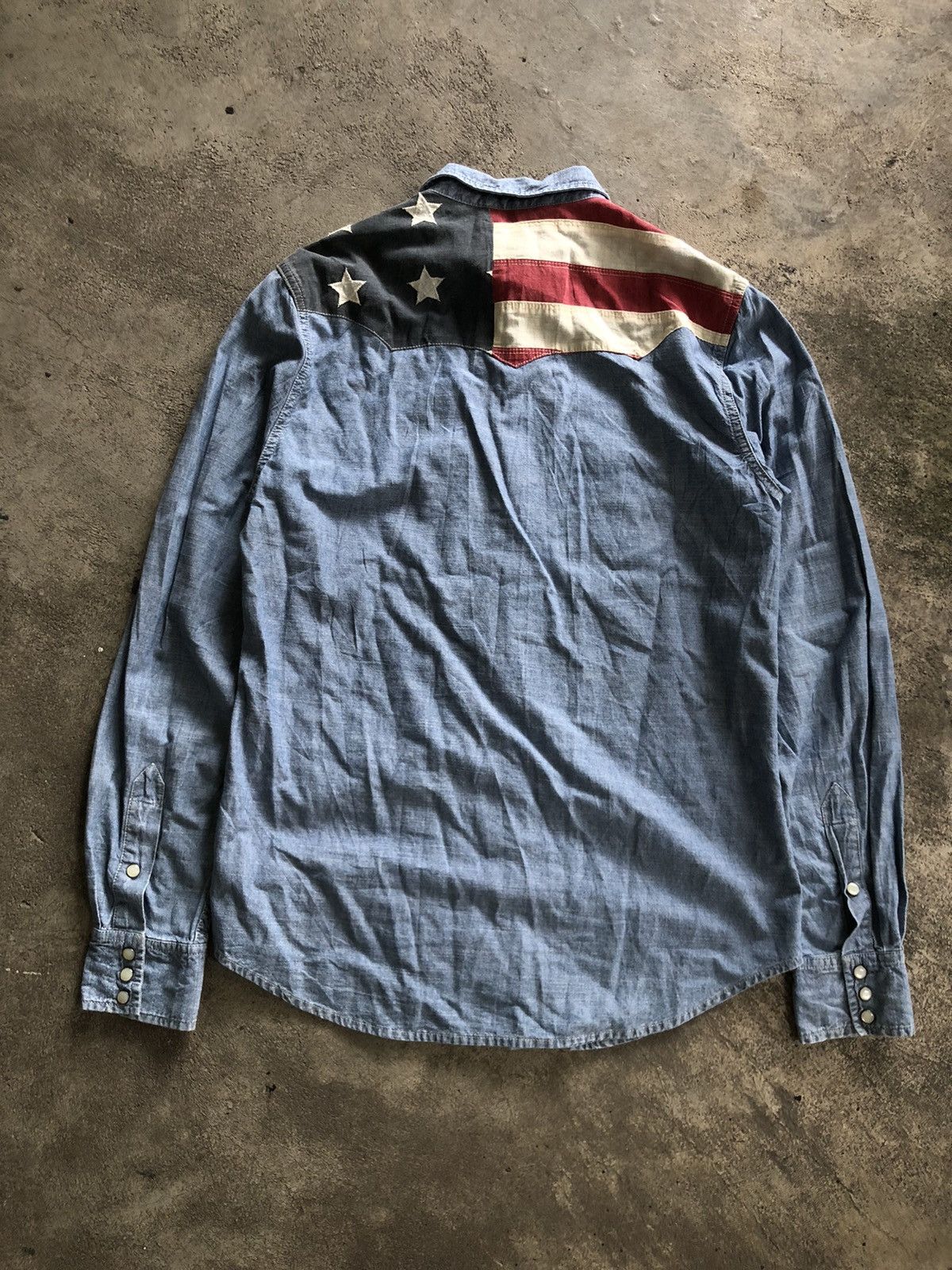 Denim & Supply Ralph Lauren DENIM & SUPPLY RALPH LAUREN AMERICAN FLAG BUTTON SHIRT Size US S / EU 44-46 / 1 - 5 Thumbnail