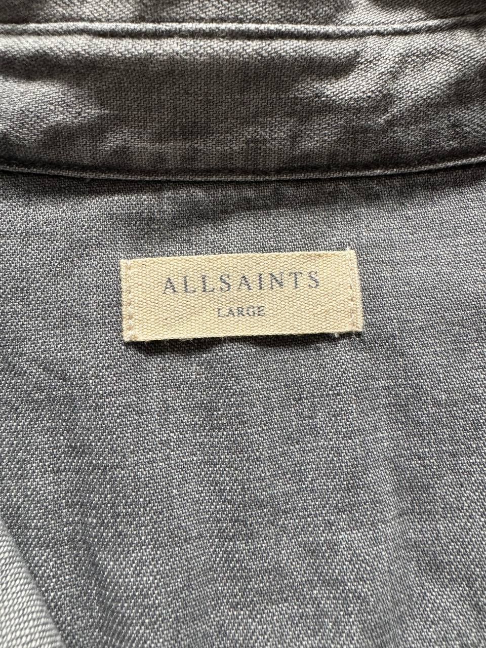 Allsaints AllSaints Distressed Long Sleeve Shirt Washed Gray Size US L / EU 52-54 / 3 - 10 Thumbnail