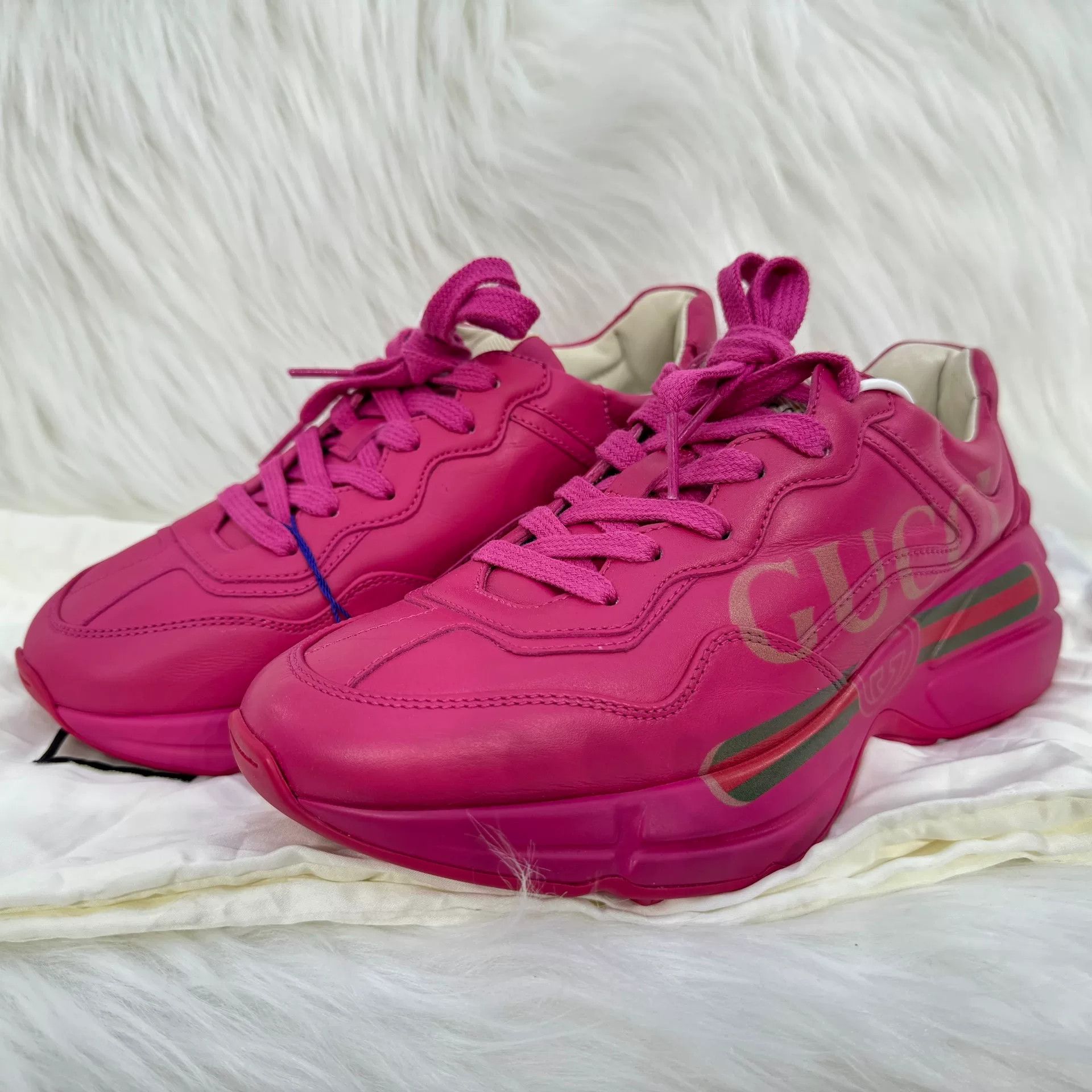 Gucci Gucci Pink Belt Dad Shoes Size US 5 / IT 35 - 1 Thumbnail