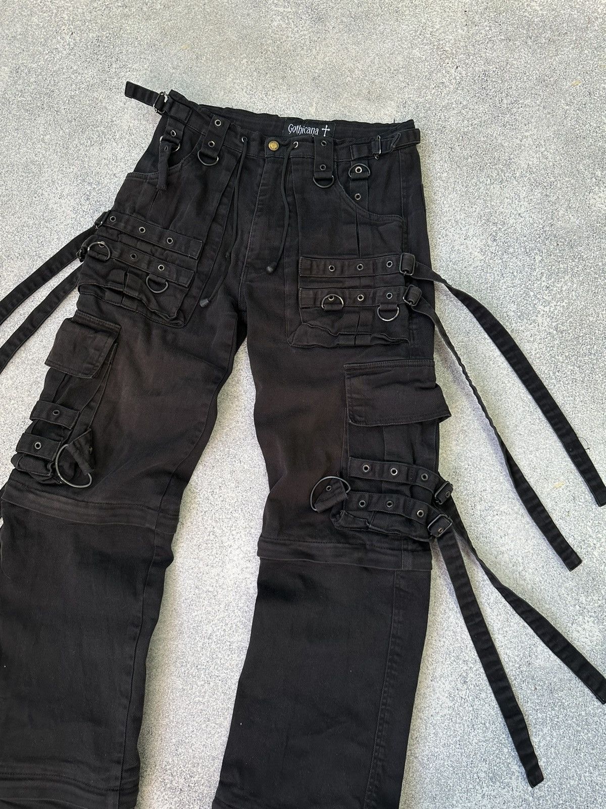 Vintage Vintage Gothicana by Emp Bondage Japanese Cargo Pants Size US 30 / EU 46 - 4 Thumbnail