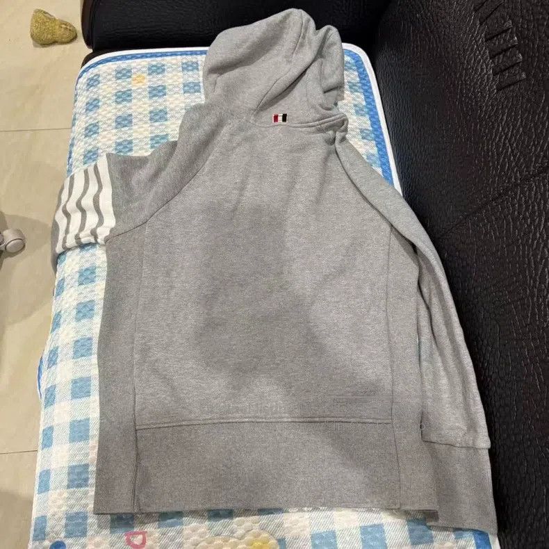 Thom Browne Gray classic hooded jacket