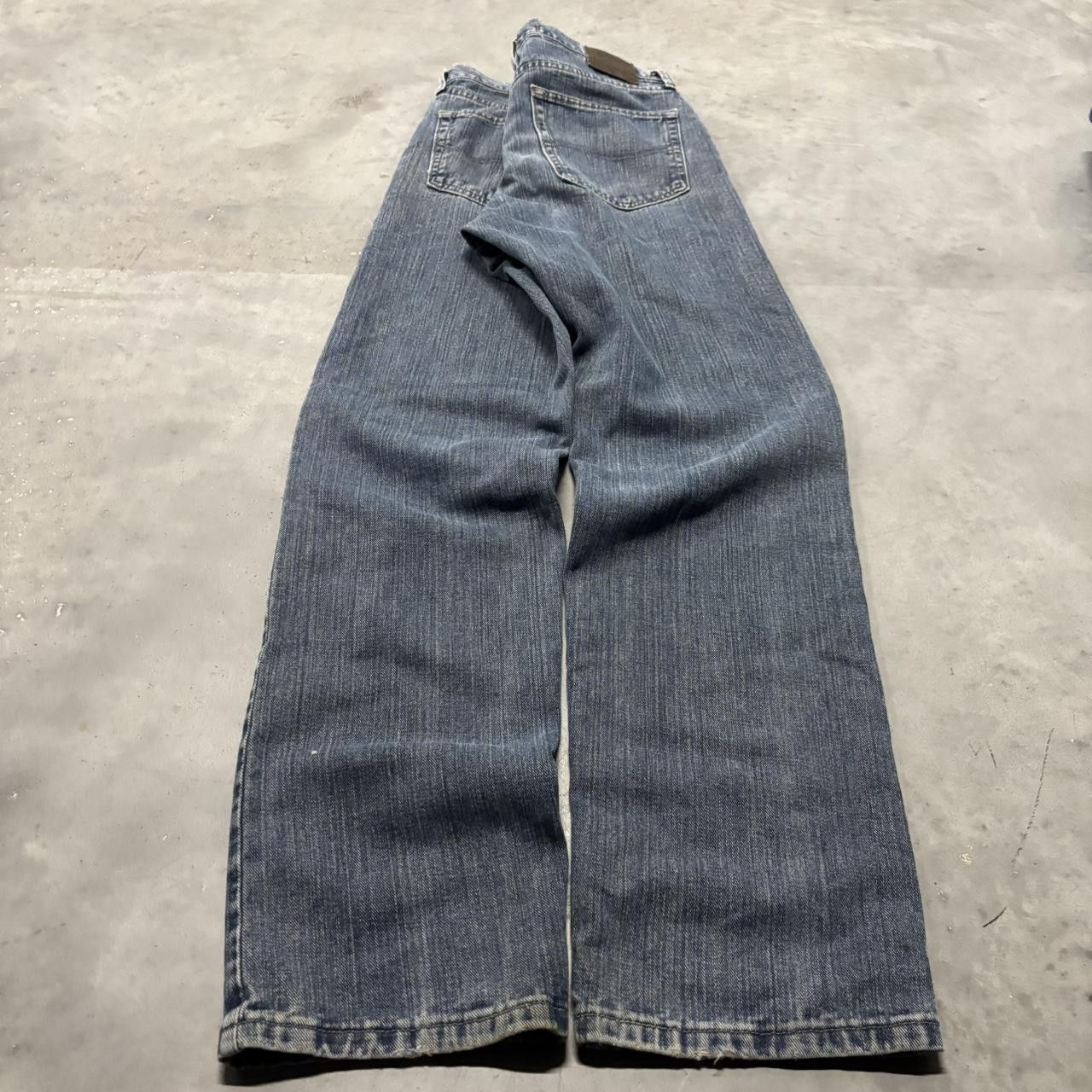 Japanese Brand × Vintage Crazy Vintage Y2K/2000s Grunge Dark Wash Denim Jeans! Size US 32 / EU 48 - 4 Thumbnail