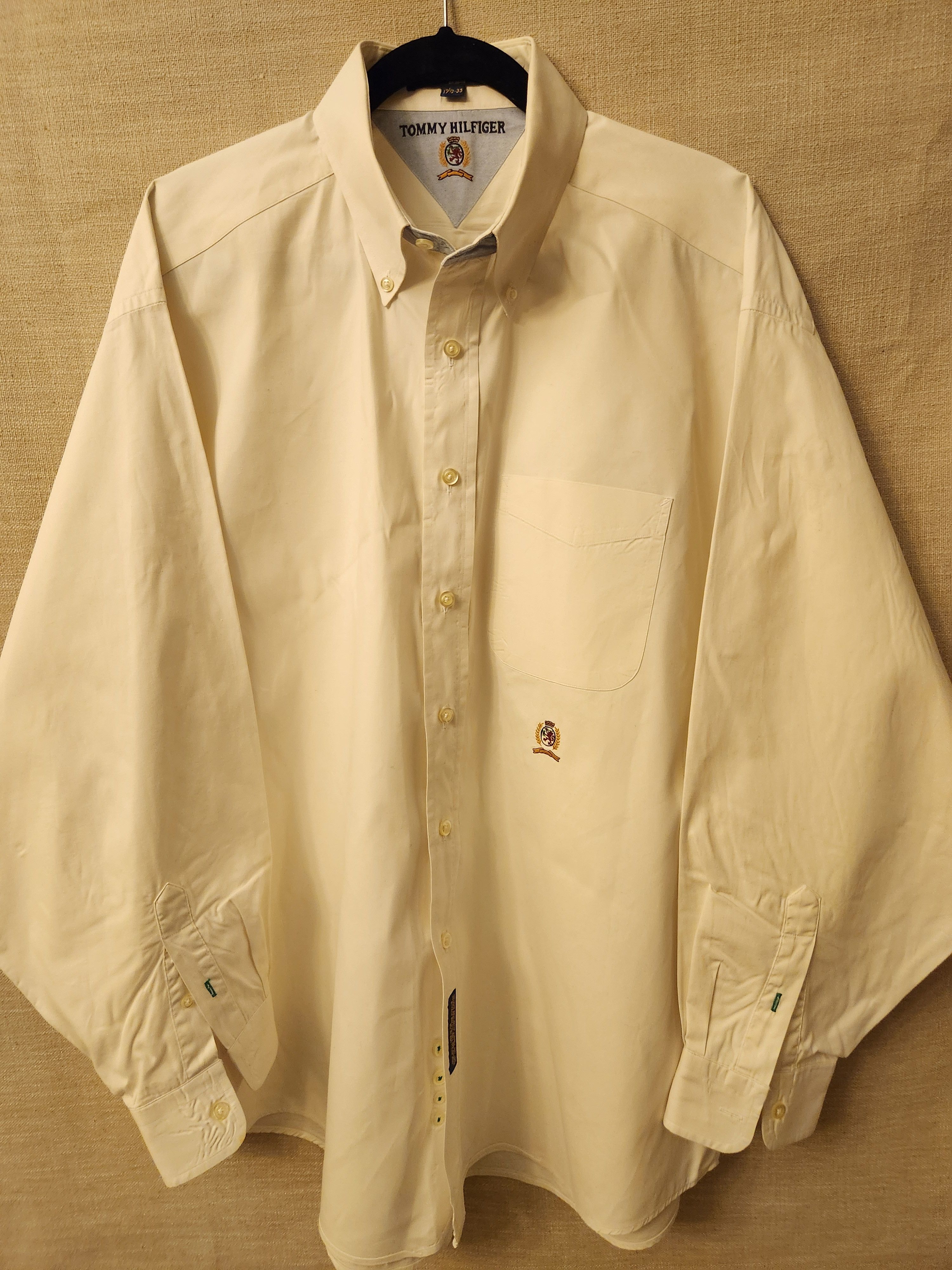 Tommy Hilfiger Vintage Men's 100% Cotton Long Sleeve Shirt Size US XXL / EU 58 / 5 - 1 Thumbnail