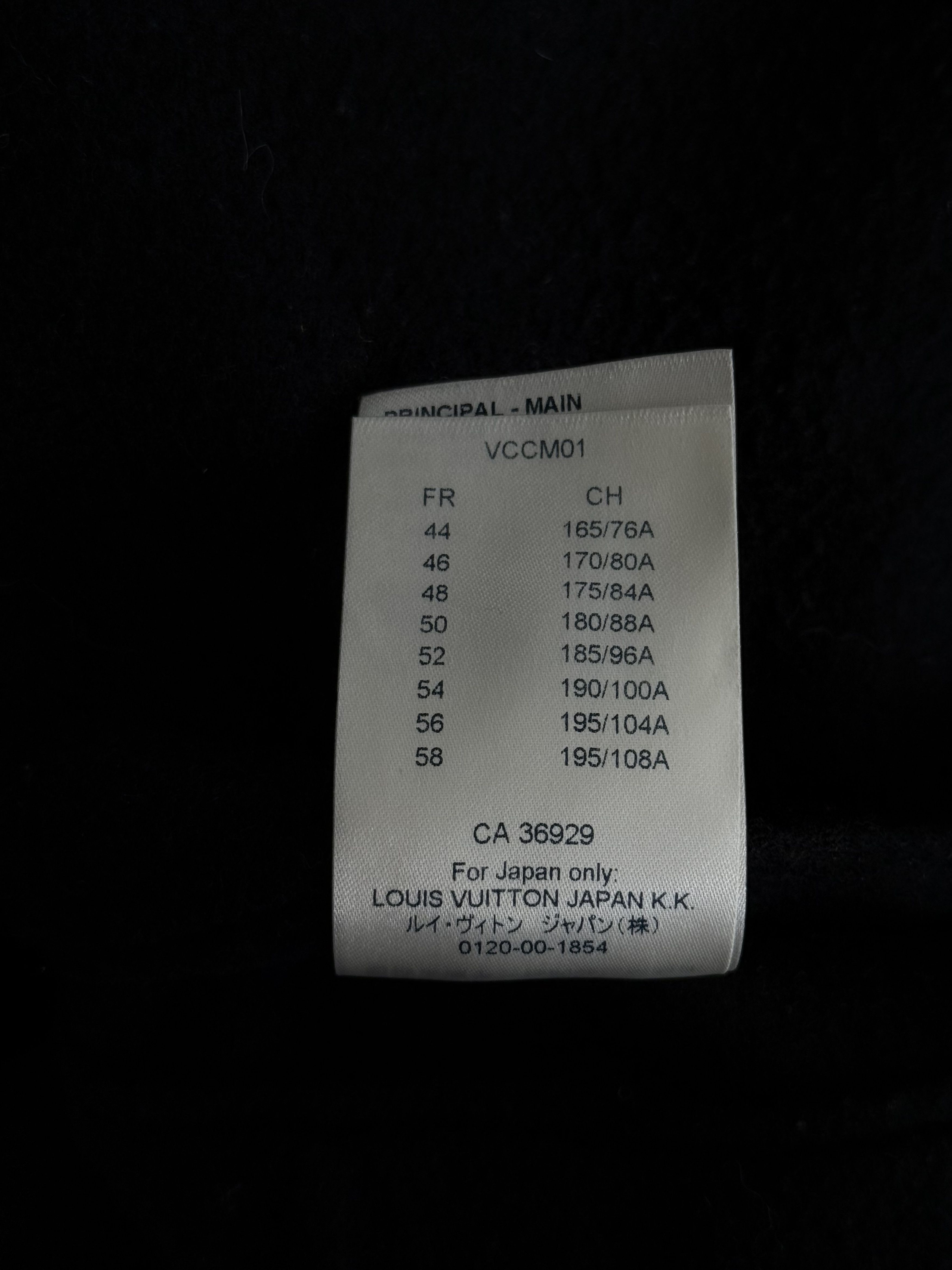 Louis Vuitton Louis Vuitton Black Wool Peacoat Size US M / EU 48-50 / 2 - 6 Thumbnail